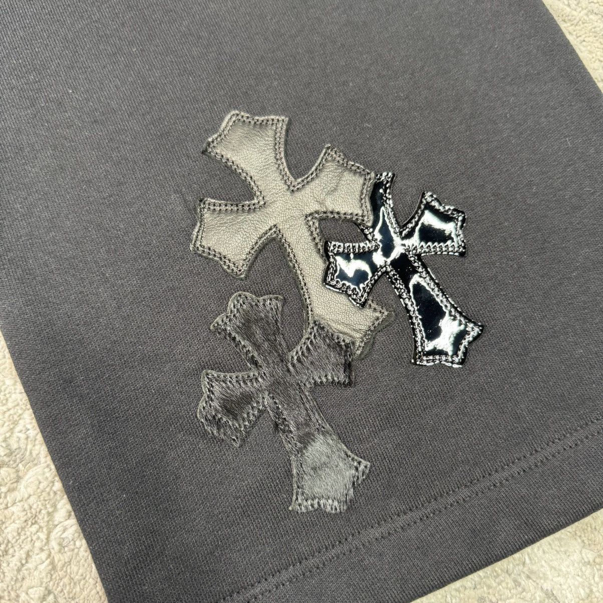 Chrome Hearts Leather Cross patch sweatpants Size US 32 / EU 48 - 9 Thumbnail