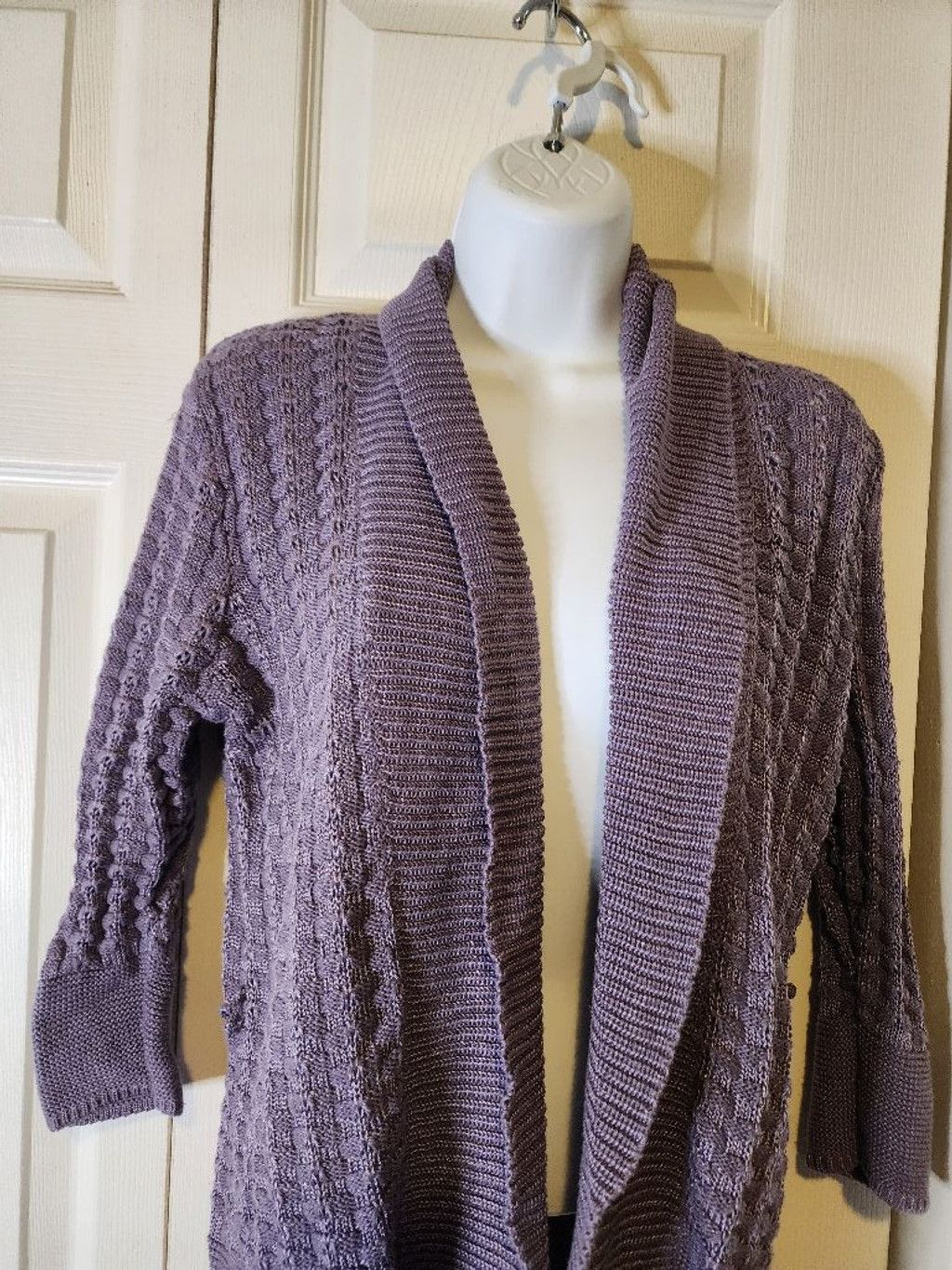 Other Dressbarn Purple Cardigan Size XS / US 0-2 / IT 36-38 - 4 Thumbnail