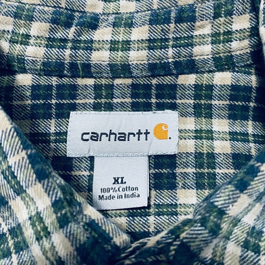 Carhartt Carhartt green plaid flannel button down Size US XL / EU 56 / 4 - 4 Thumbnail