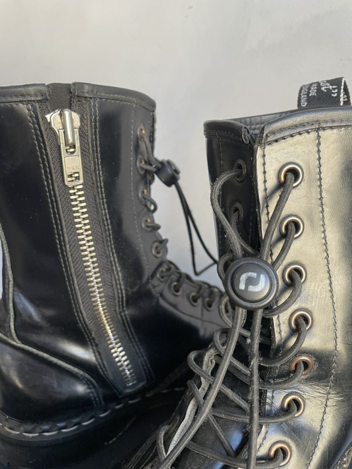 Dirk Bikkembergs Undercover style leather punk platform boots y2k Size US 8 / EU 41 - 12 Thumbnail