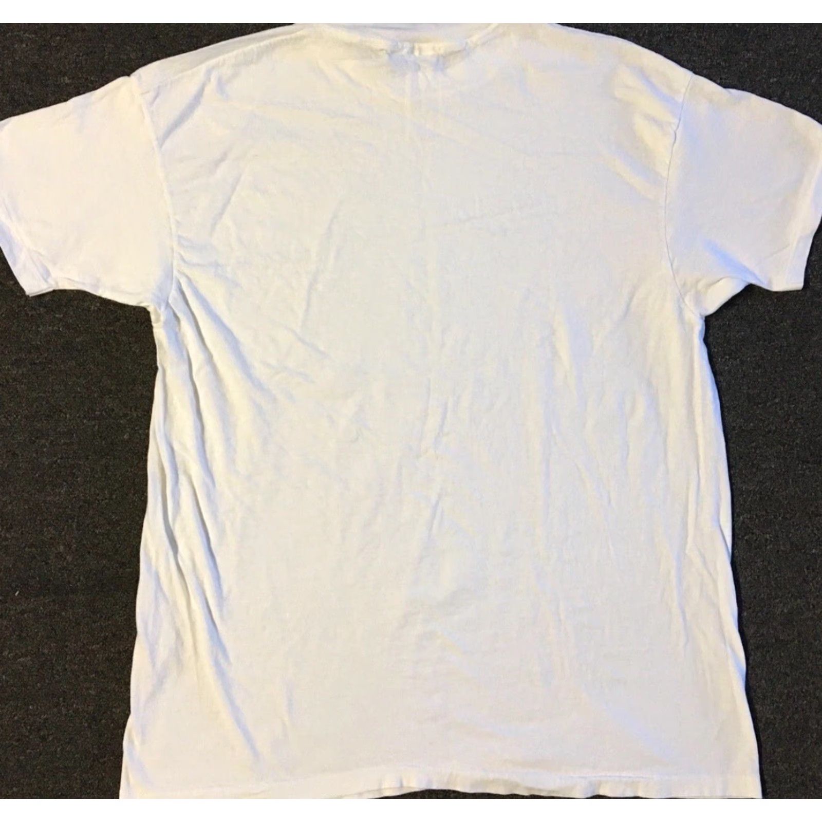 Hanes VINTAGE Hanes Shirt XL White 90s Grunge Punk Skate Surf Track Trucker Biker Motorcycle Distressed 80s 90s USA Classic Logo Classic Designer Fitness Size US XL / EU 56 / 4 - 6 Thumbnail