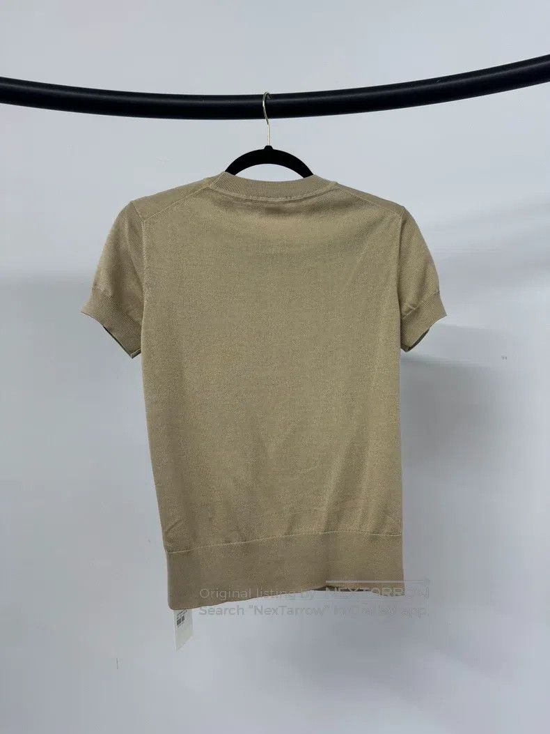Hermes Hermes Khaki Knit Short Sleeve Size XS / US 0-2 / IT 36-38 - 3 Thumbnail