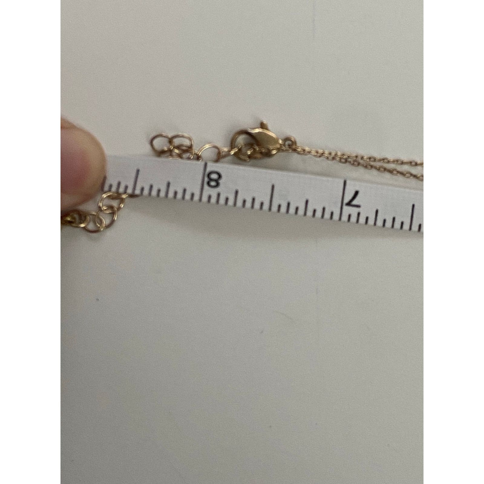Other Cream Rhinestone triangle Pendant Necklace Gold Tone Size ONE SIZE - 3 Thumbnail