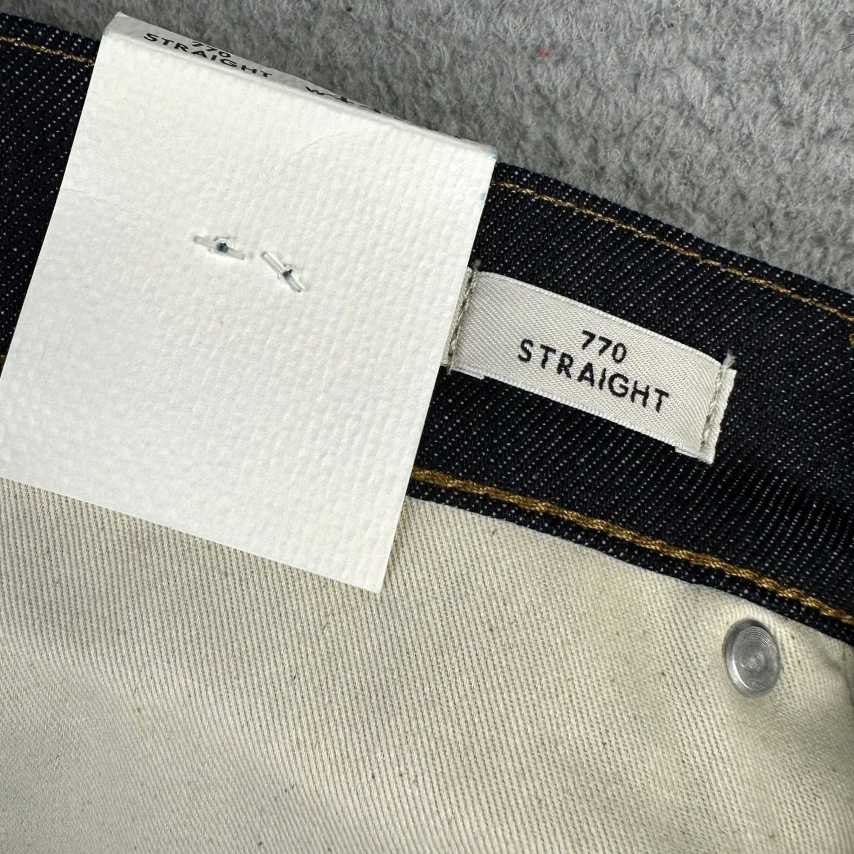 J.Crew J. Crew 770 Jeans Mens Straight Leg 44X34 Dark Blue Kurabo Premium Japanese Denim Size US 44 / EU 60 - 6 Thumbnail