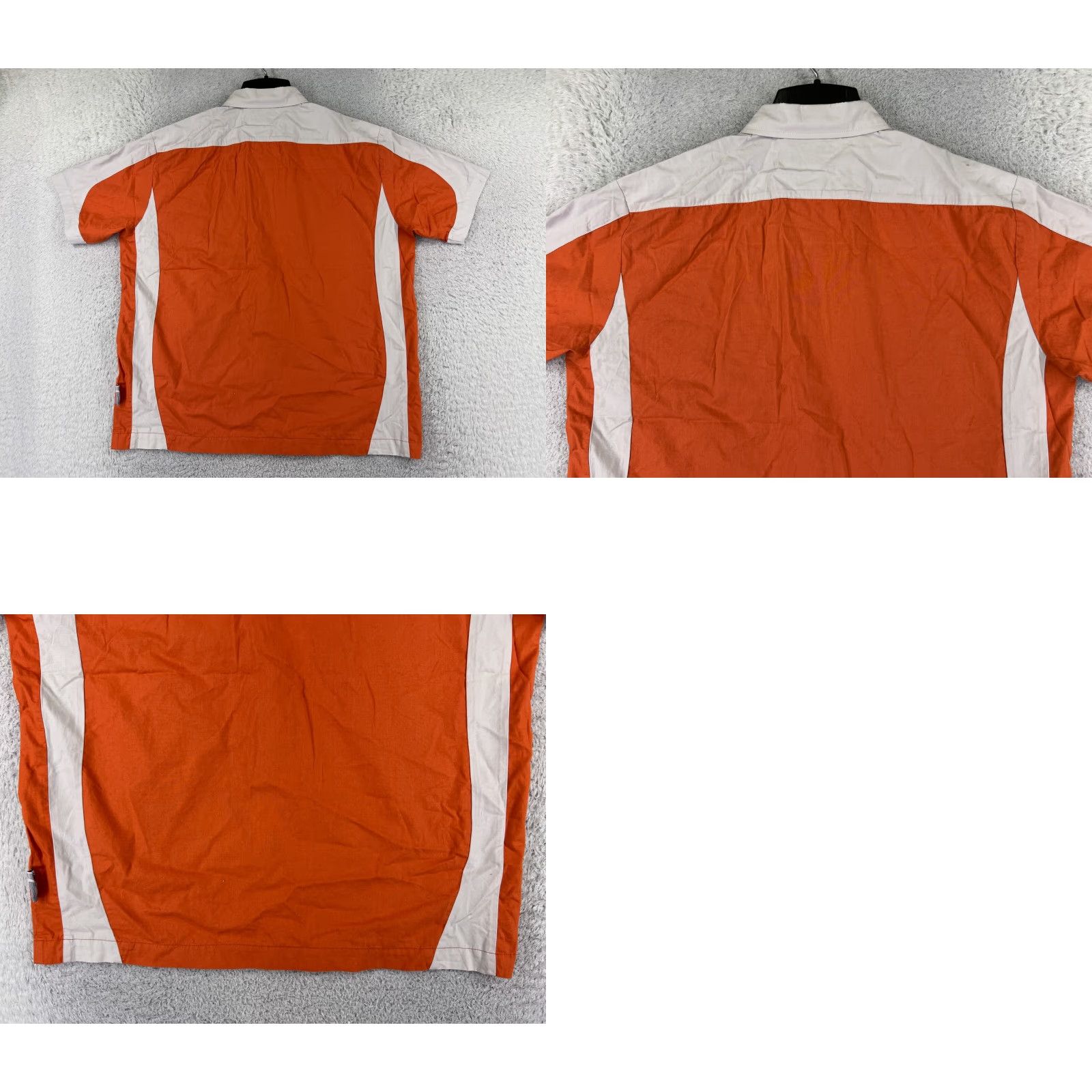 Vintage Maui and Sons Shirt Adult Large Orange Gray Bowling Style Button Up Short Sleeve Mens Casual Shirt Size US L / EU 52-54 / 3 - 9 Thumbnail