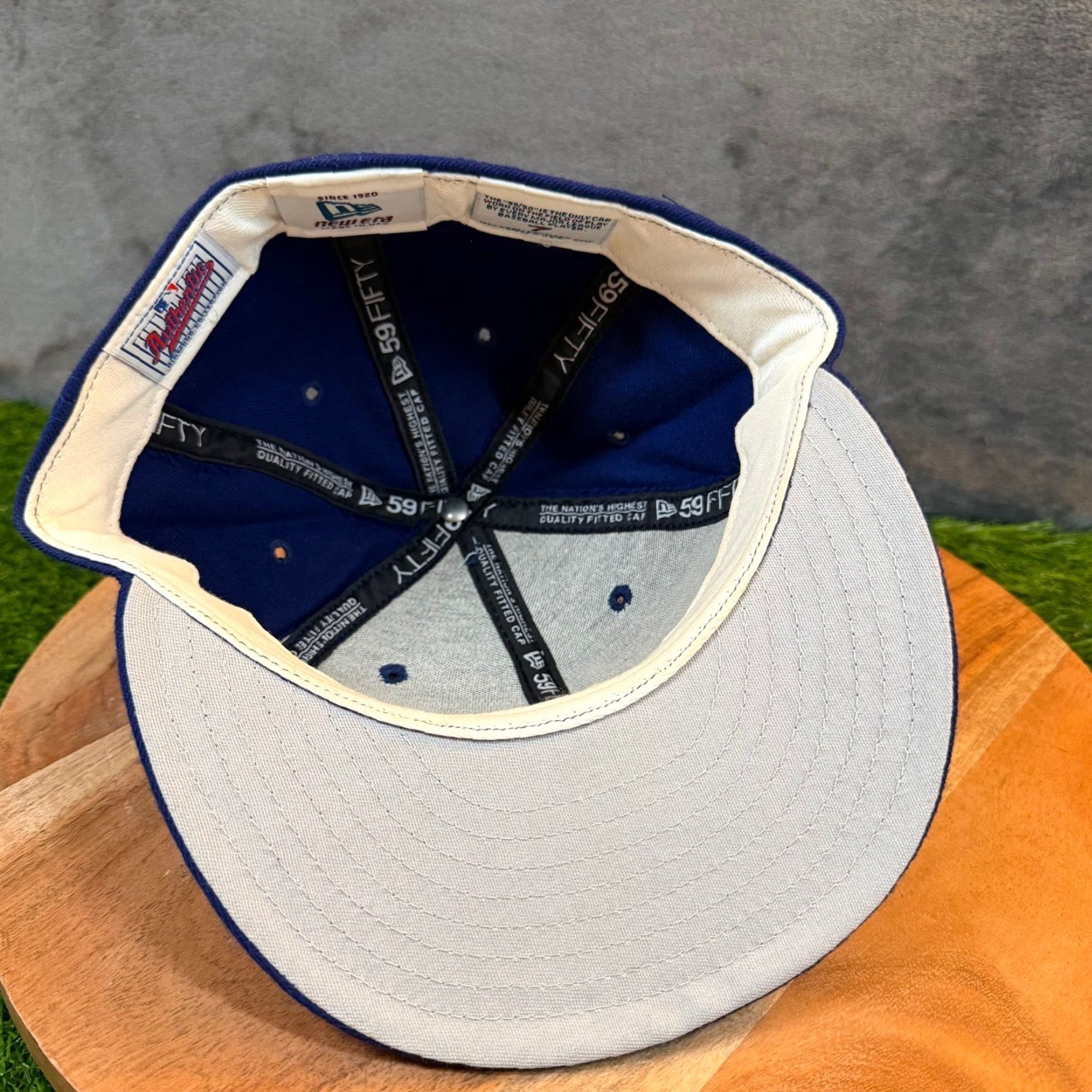 New Era VINTAGE New Era Kansas City Royals Hat 59FIFTY Blue Wool Fitted MLB USA Mens 7 Size ONE SIZE - 5 Thumbnail