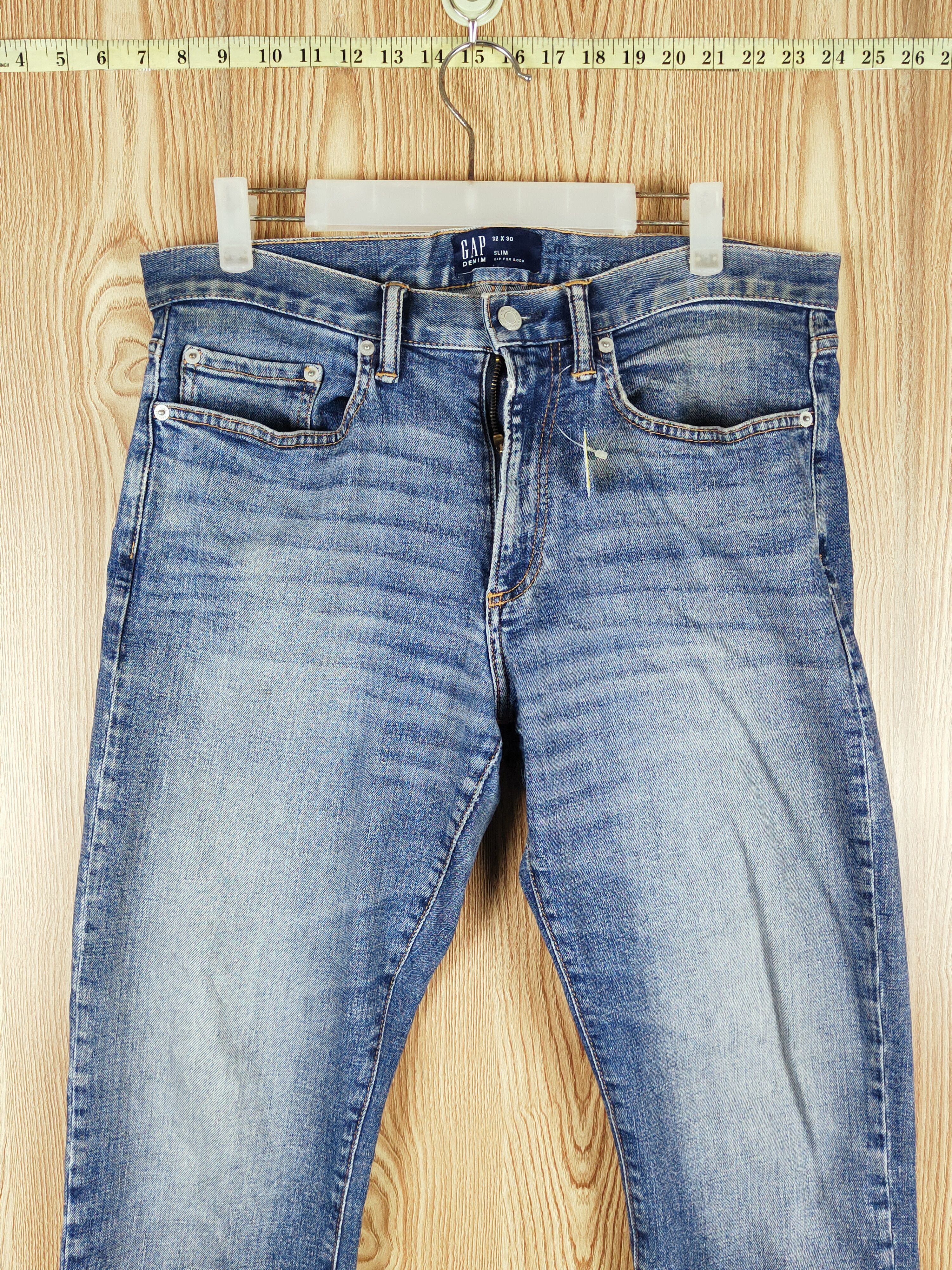 Gap Gap Blue Distressed Ripped Jeans #S2719 Size US 33 - 2 Thumbnail