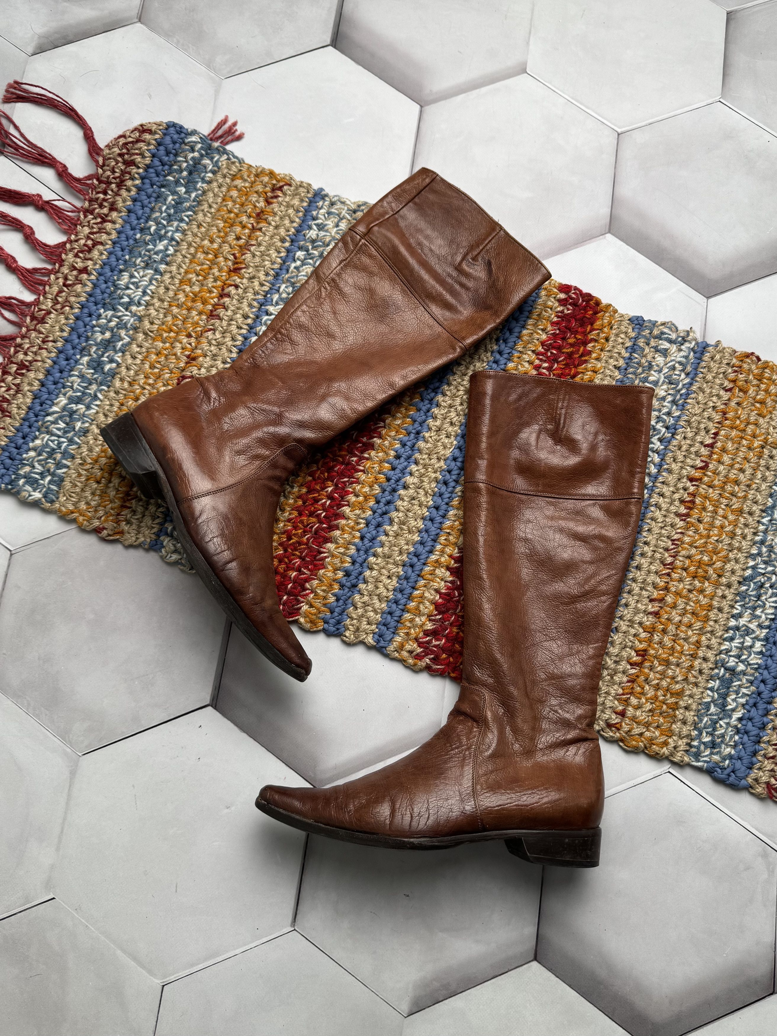 Vintage Vintage Leather Boots (E4) Size US 7 / IT 37 - 1 Thumbnail