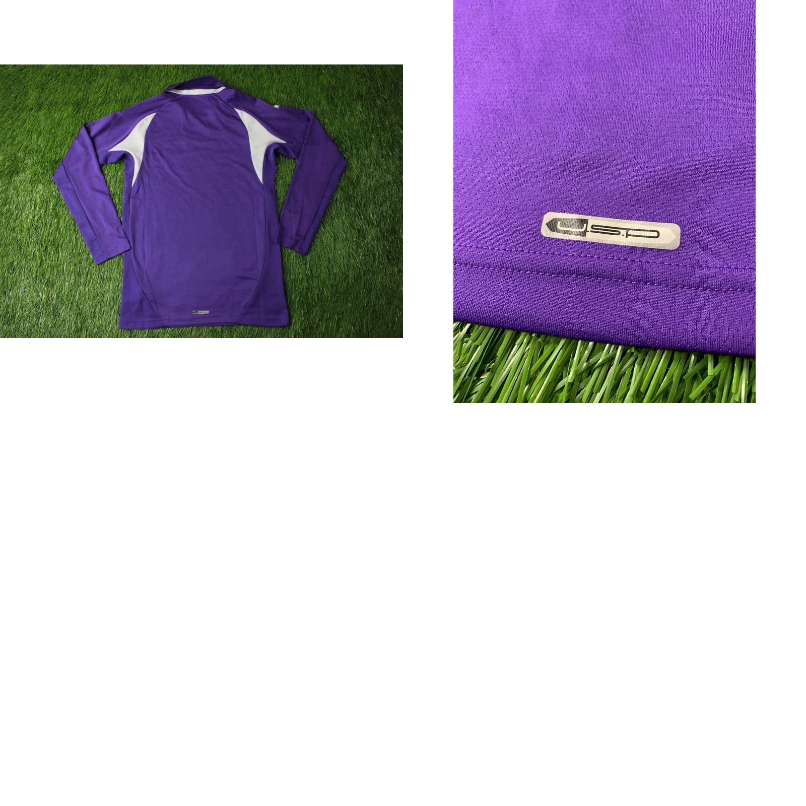 Puma PUMA ORIGINAL MEN FOOTBALL SHIRT L/S CREW NECK SIZE S Violet and White JS Jersey T-Shirt 2000s Mens Size US S / EU 44-46 / 1 - 8 Thumbnail
