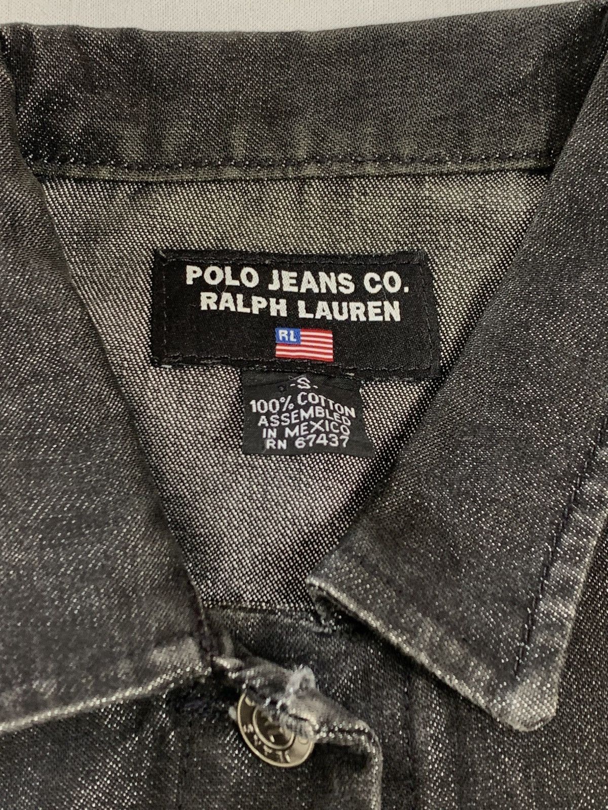 Polo Ralph Lauren 90s vintage polo ralph lauren trucker jeans black Size US S / EU 44-46 / 1 - 4 Thumbnail