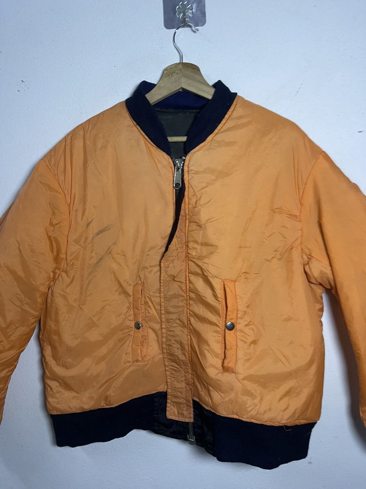 Vintage Vintage MA-1 flight Riversible Bomber Jacket Size US L / EU 52-54 / 3 - 8 Thumbnail
