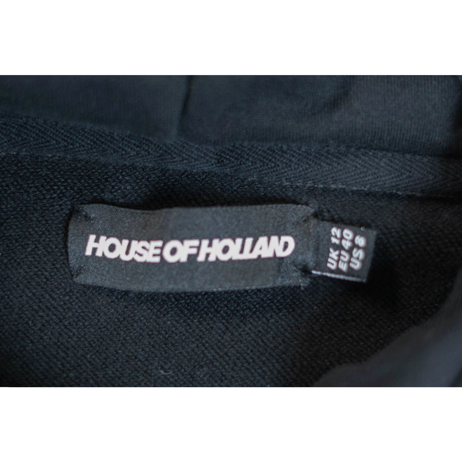 House Of Holland VINTAGE House of Holland Hoodie Sweatshirt Mens Womens 8 US 23x26 Black 100% Cotton Crew Neck Pullover Logo Embroidered Design Size M / US 6-8 / IT 42-44 - 2 Thumbnail