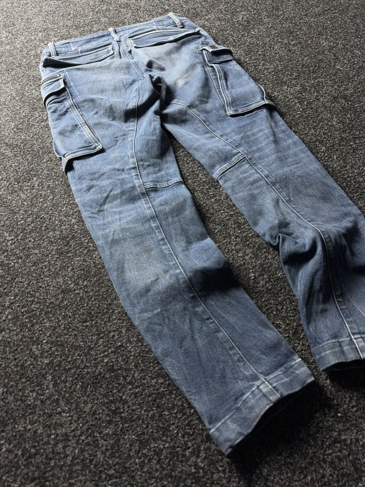 G-Star Avant Garde Japanese G-Star RAW 3D Utility Cargo Jeans W30 Size US 30 / EU 46 - 11 Thumbnail