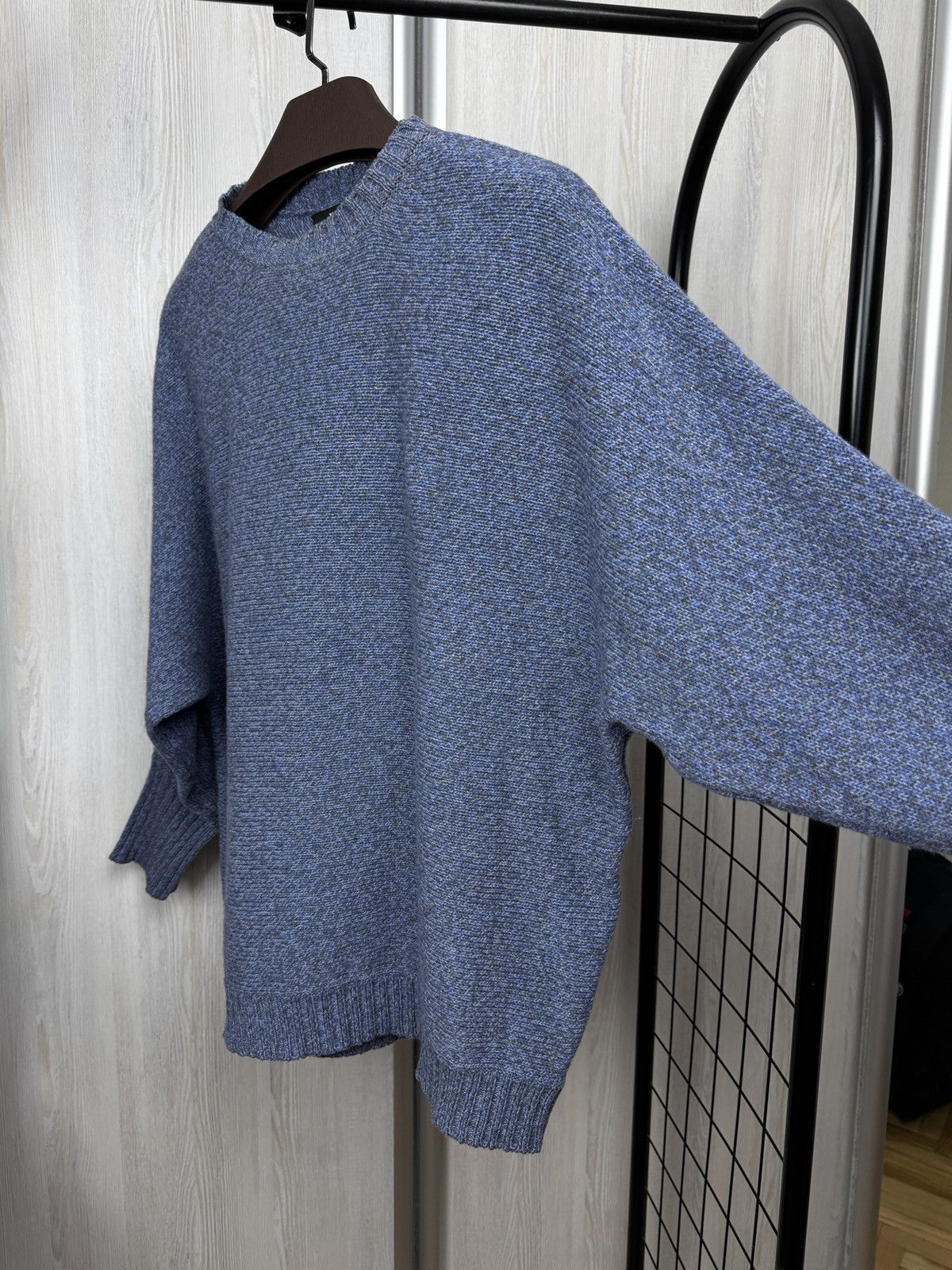 Max Mara Weekend Max Mara blue oversized knitted sweater avant garde Size S / US 4 / IT 40 - 3 Thumbnail
