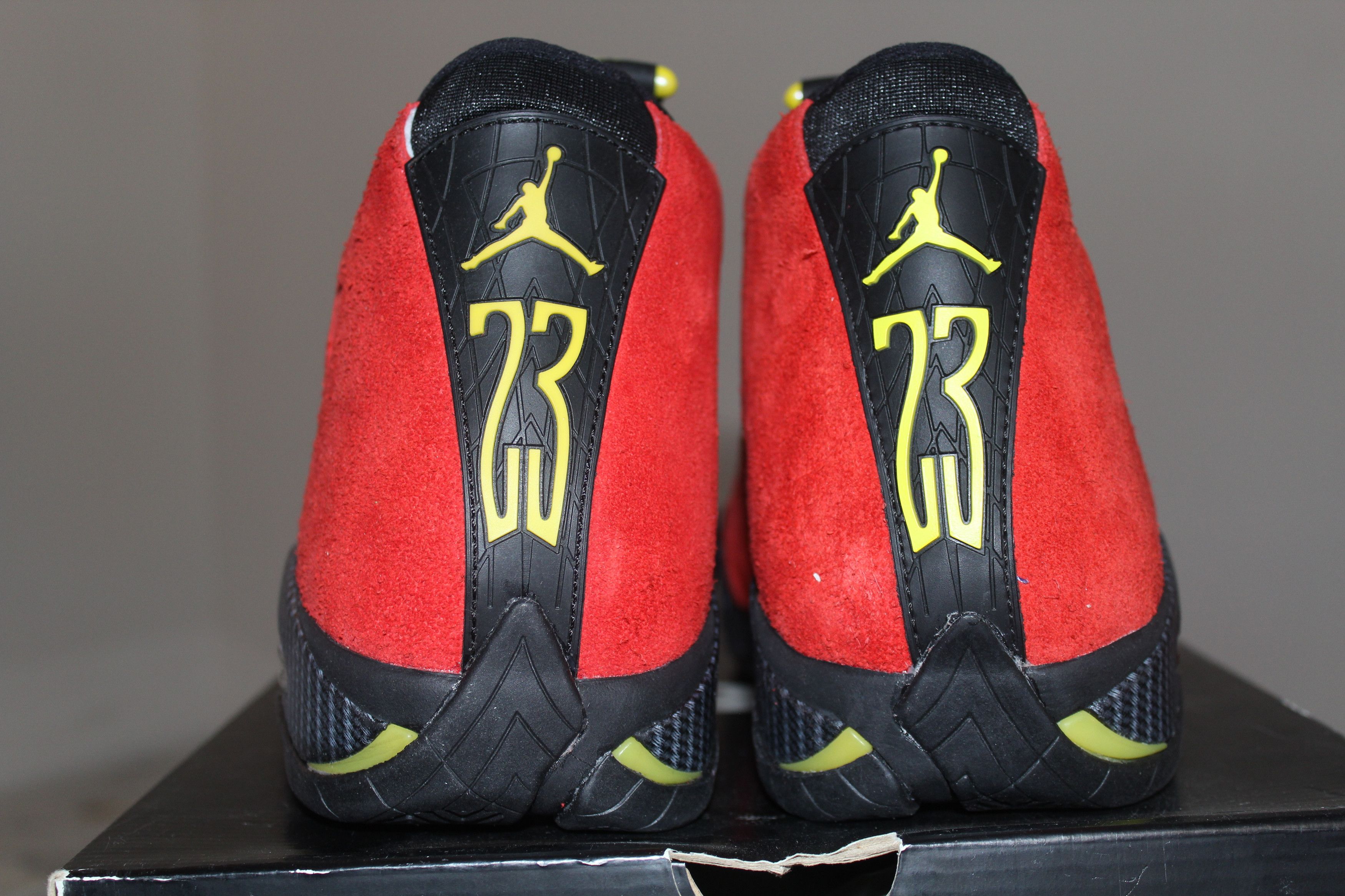 Jordan Brand 2014 Air Jordan Retro 14 Ferrari Size 10.5 Red/Black OG Size US 10.5 / EU 43-44 - 3 Thumbnail