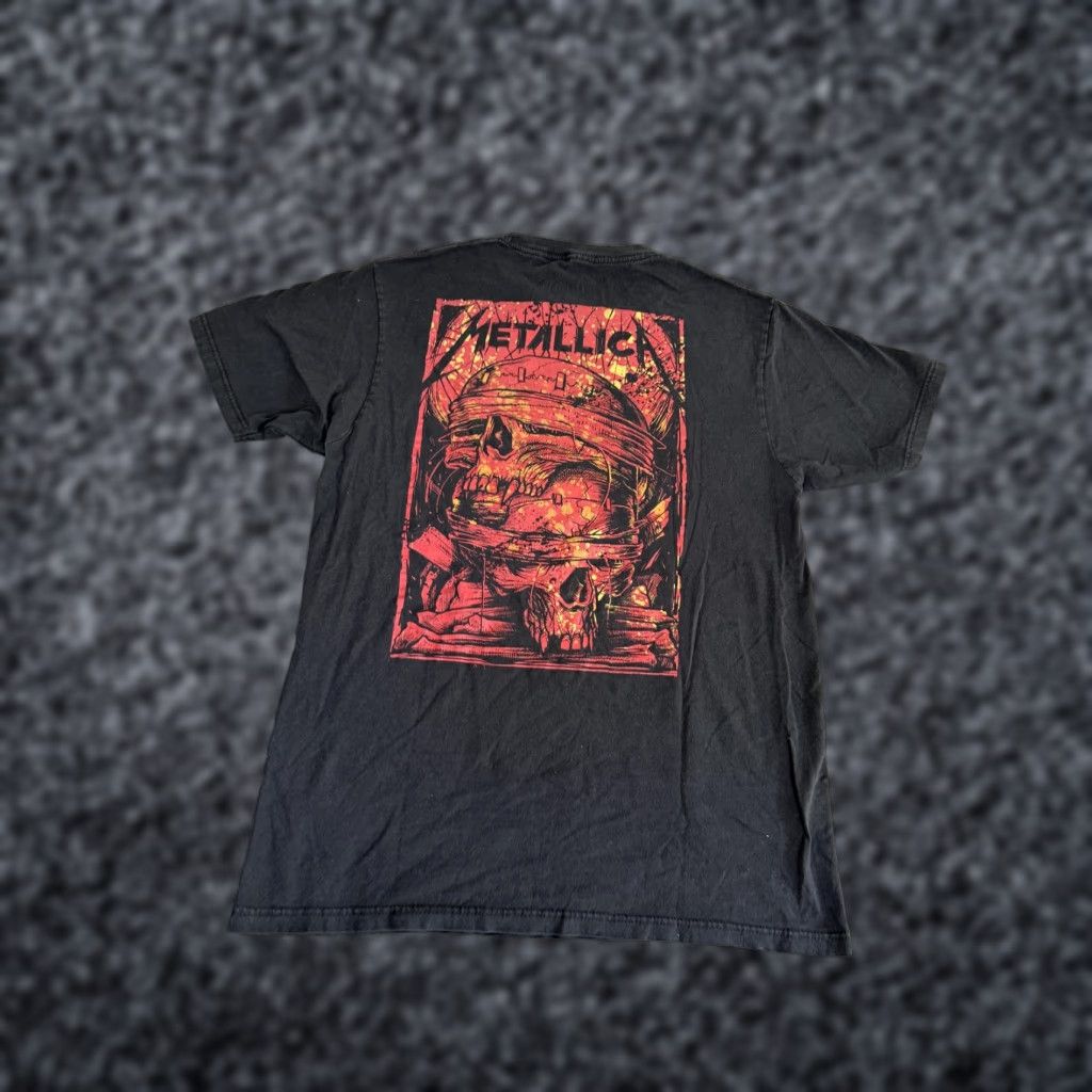 Vintage Metallica Shirt Mens M Black Barbed Wire Skull Graphic Tee Top Metal Size US M / EU 48-50 / 2 - 1 Thumbnail