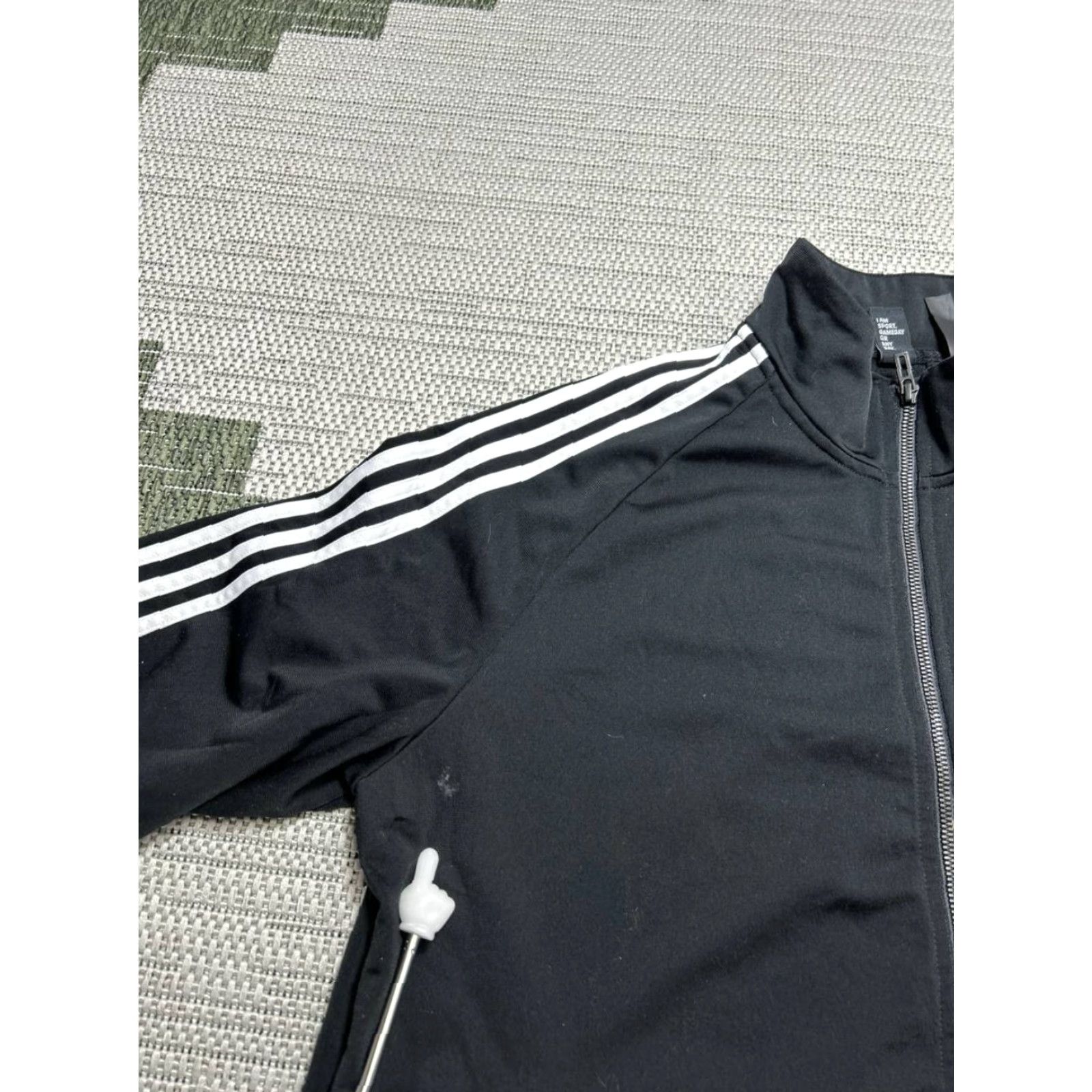 Adidas Adidas Track Jacket Mens Large Black Running Full Zip Size US L / EU 52-54 / 3 - 6 Thumbnail