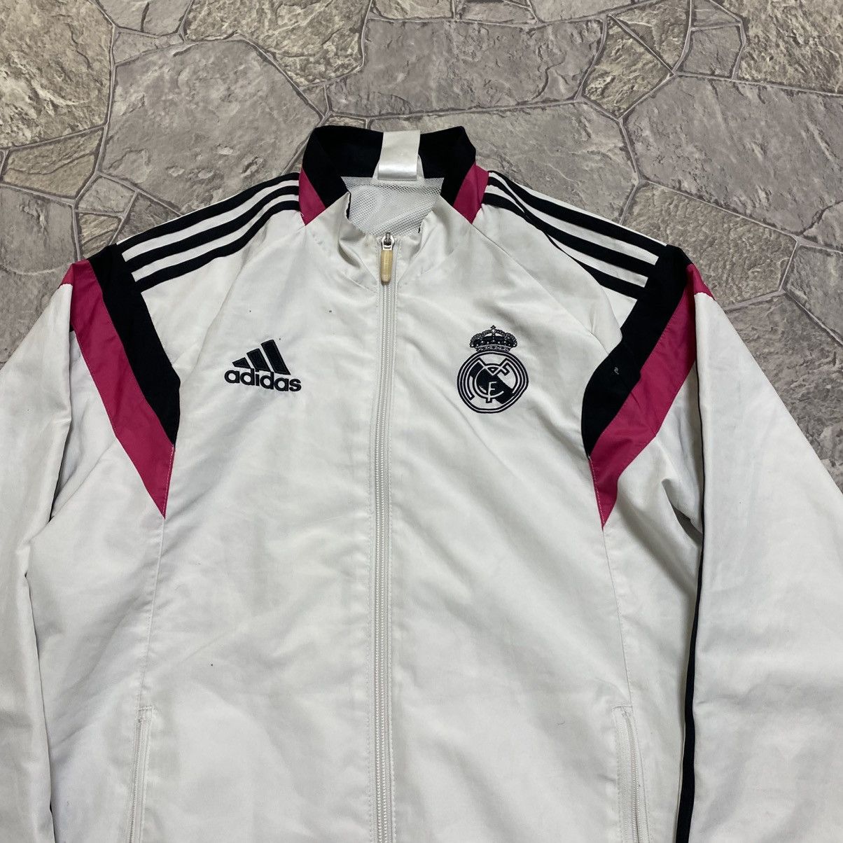 Adidas Vintage Adidas Real Madrid Football Jacket Soccer Track Top Size US S / EU 44-46 / 1 - 4 Thumbnail