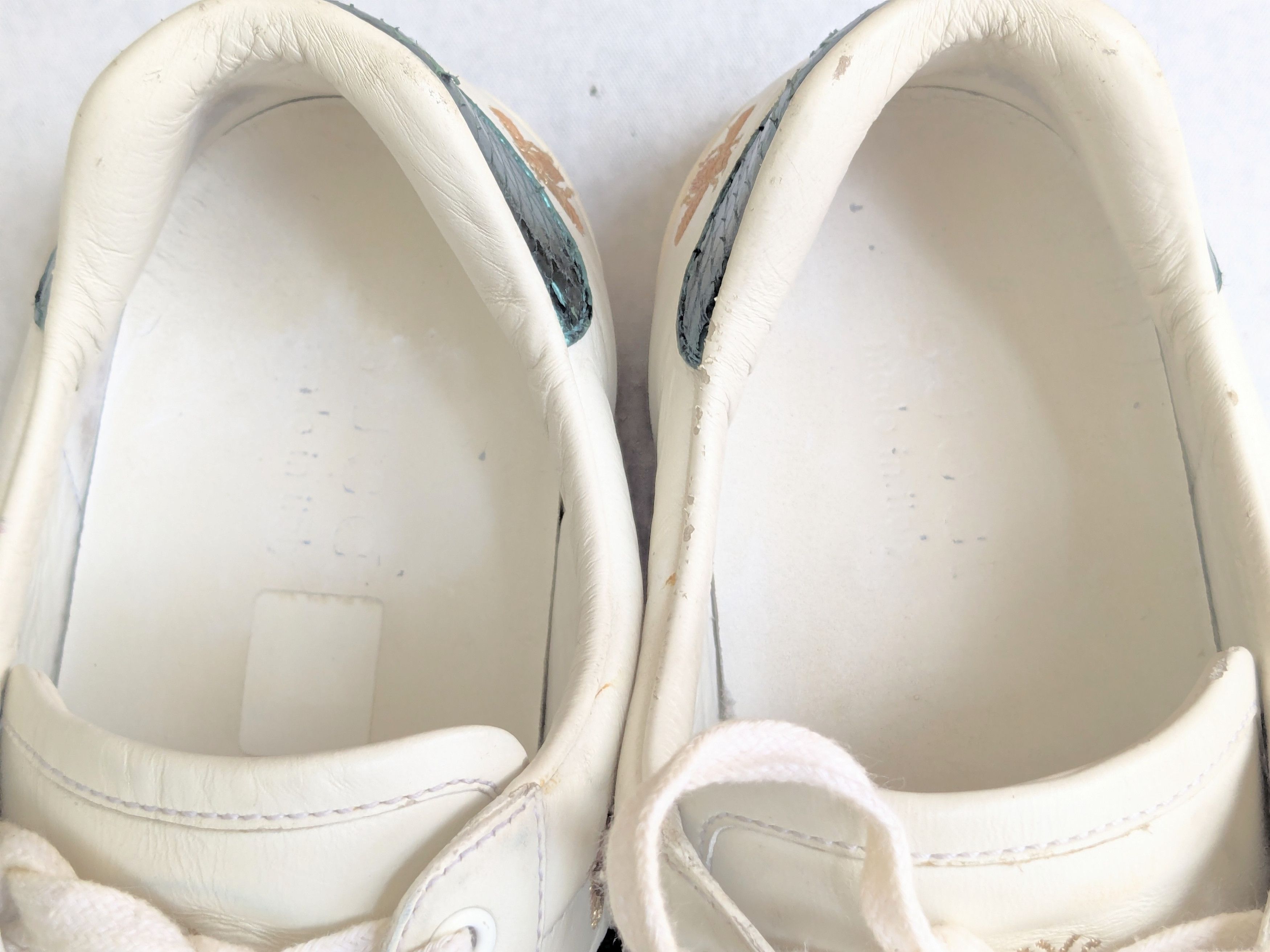 Gucci Gucci Ace Sneakers White Stats Bee 7.5 Low Tops Size US 7.5 / EU 40-41 - 6 Thumbnail