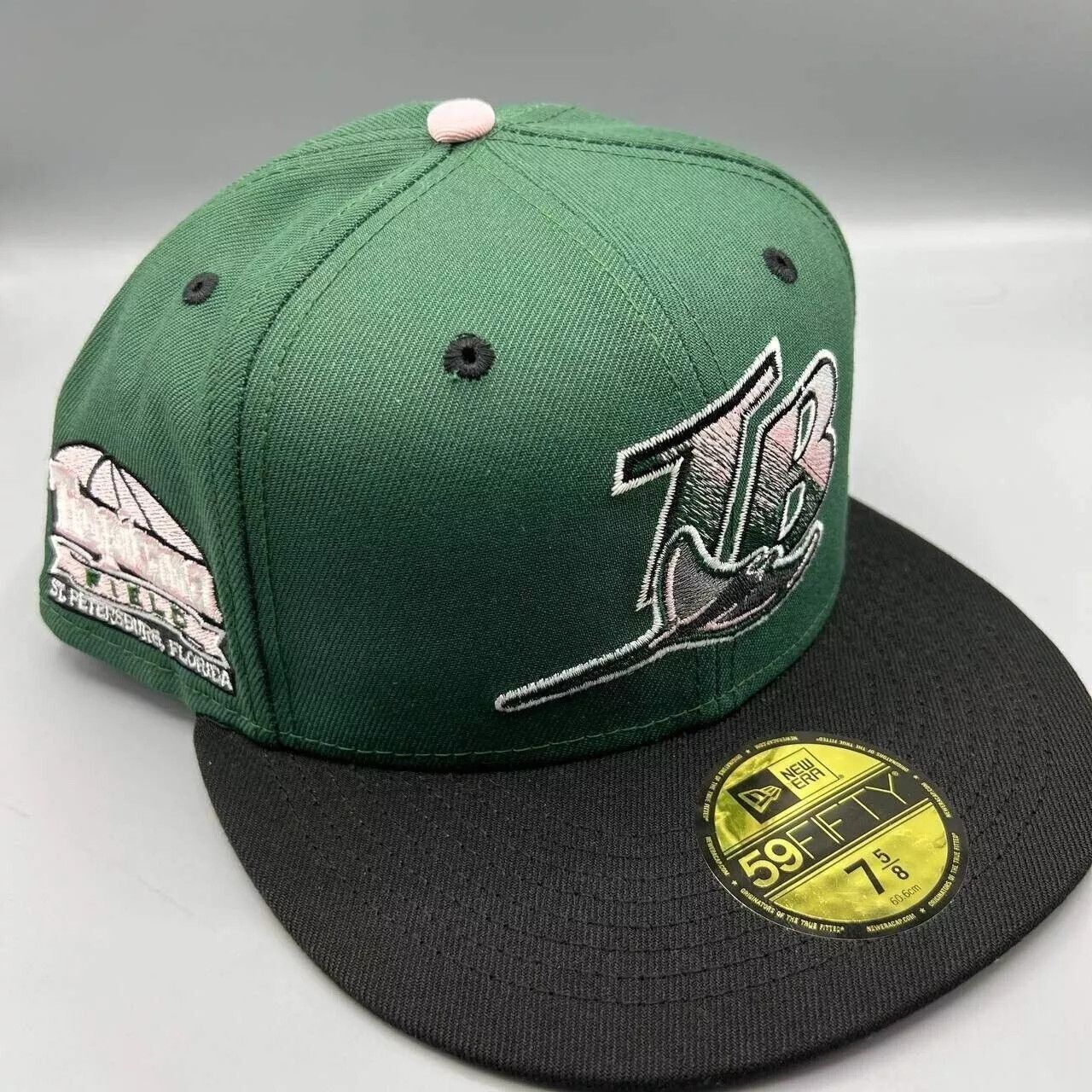 New Era Tampa Bay Rays Hat Men 7 5/8 59Fifty New Era Fitted Cap New Size ONE SIZE - 1 Thumbnail