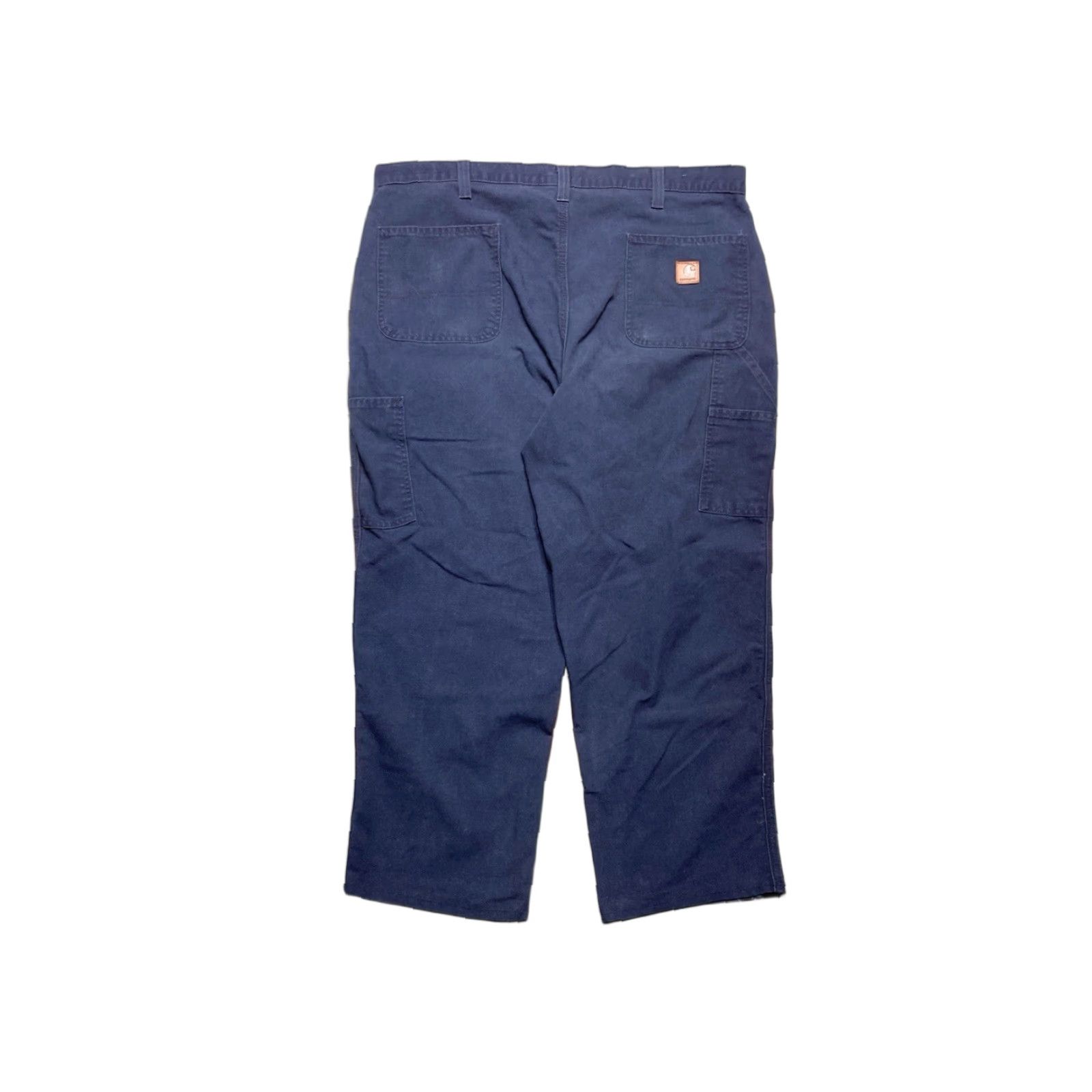 Carhartt VINTAGE Carhartt Carpenter Jeans Duck Canvas Pants Navy Blue Baggy Skater 40x28 Mens Jeans Size US 40 / EU 56 - 1 Thumbnail