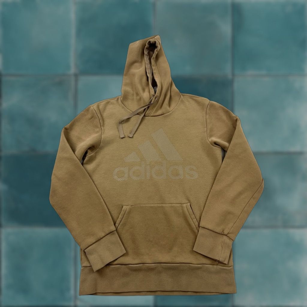 Adidas Adidas Hoodie Mens Small Brown Pullover Hooded Sweatshirt Athletic Logo Kangaroo Size US S / EU 44-46 / 1 - 1 Thumbnail
