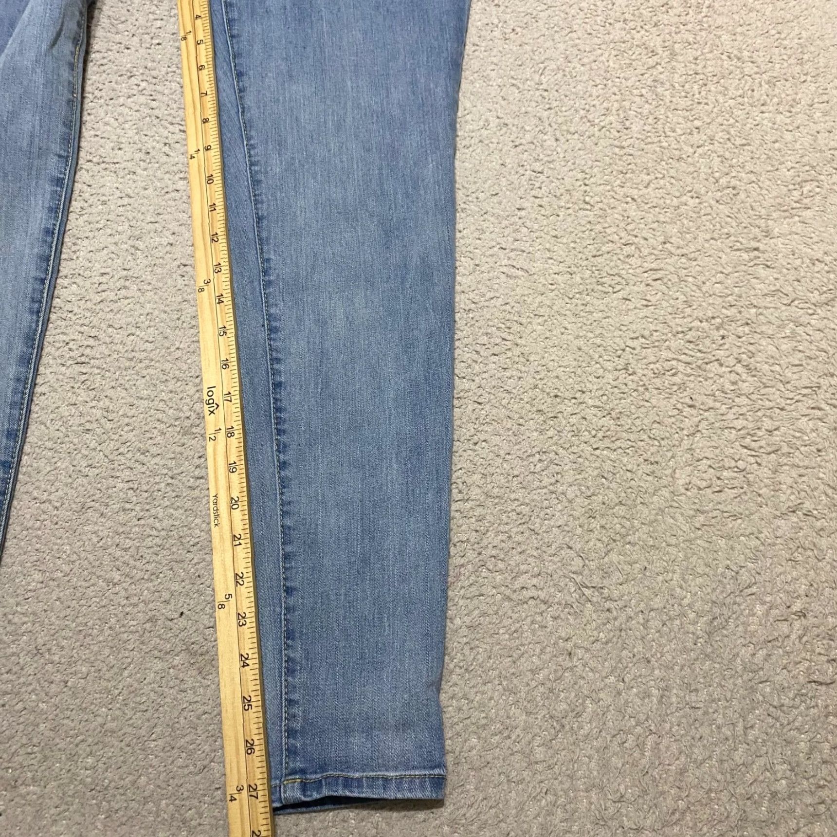Vintage 1822 Denim Jeans Blue Medium Wash 28 Slim Skinny Mid Rise Women Regular Size 1822 Denim Womens Jeans Blue Medium Wash 28- Inseam 27 in Size 28" / US 6 / IT 42 - 6 Thumbnail