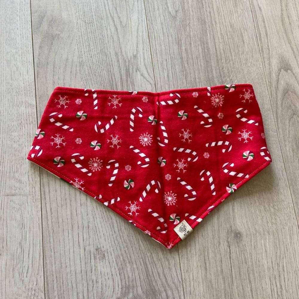 Designer Wild Woof Wear White Christmas Plaid Dog Bandana Size ONE SIZE - 3 Thumbnail
