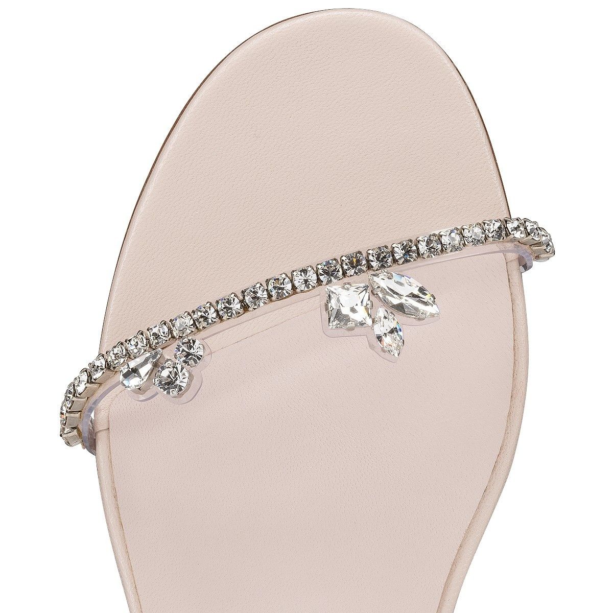 Christian Louboutin o1s1wg110125 Just Queenie Sandals in Silver Size US 8 / IT 38 - 4 Thumbnail