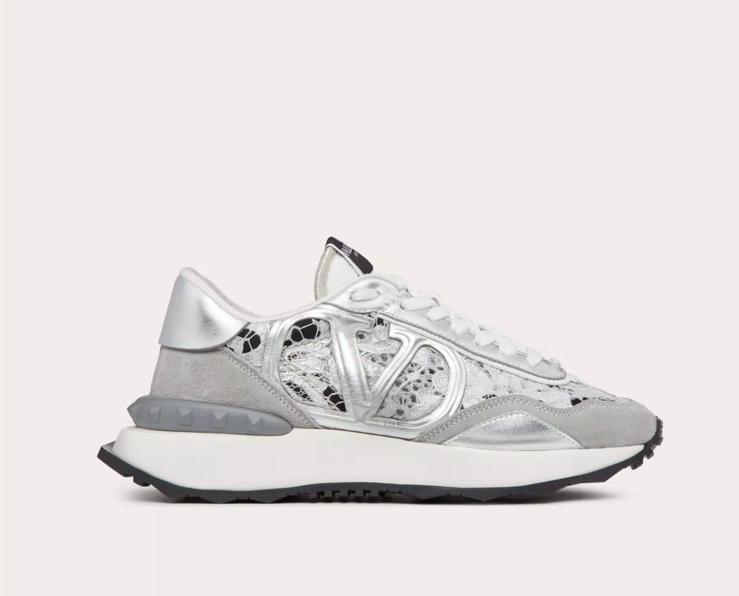 Valentino Lace And Mesh Lace Runner Sneakers SIZE 40.5