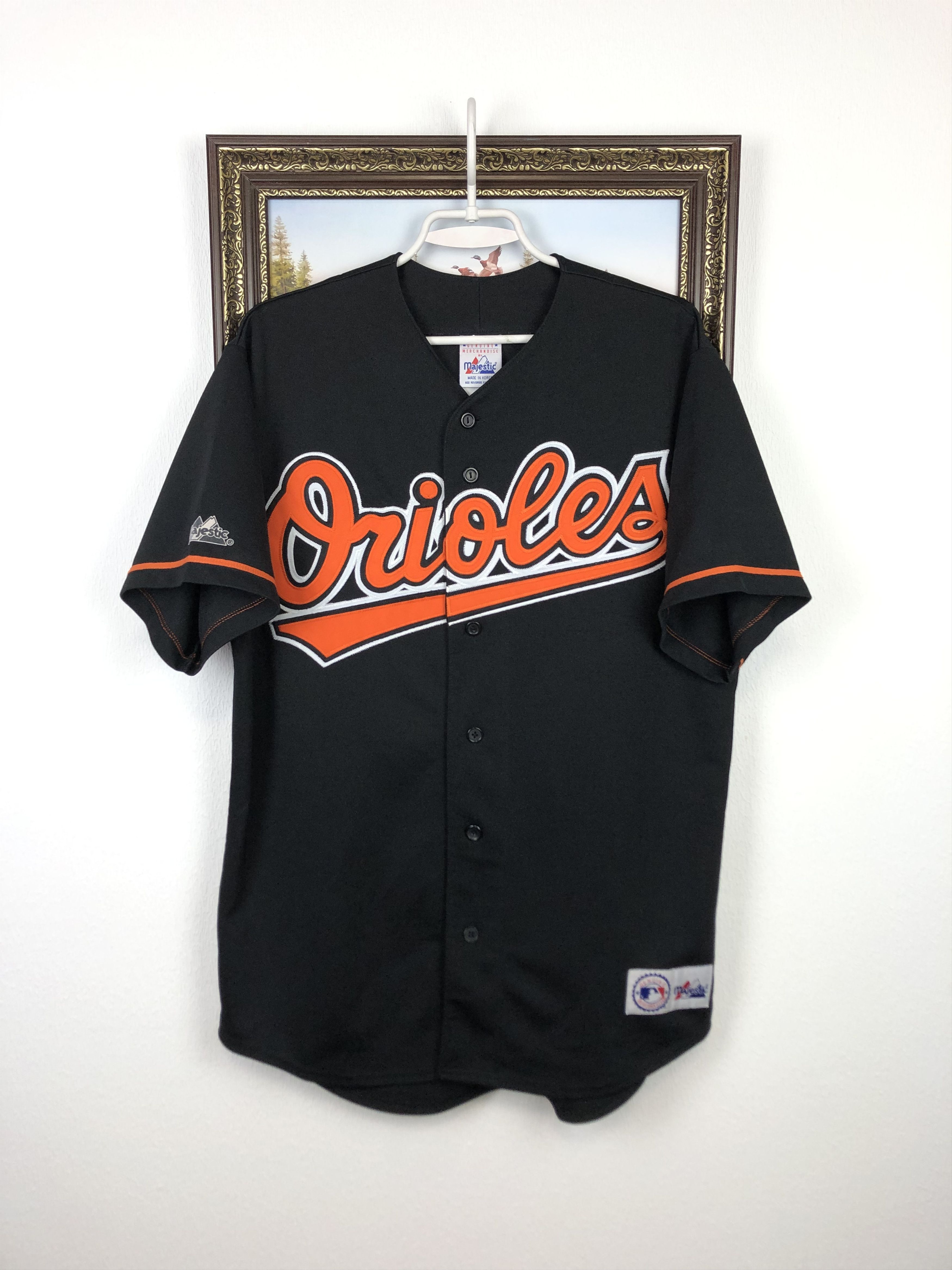 Majestic Vintage Baltimore Orioles Button Down MLB Jersey Tee Size US L / EU 52-54 / 3 - 1 Thumbnail