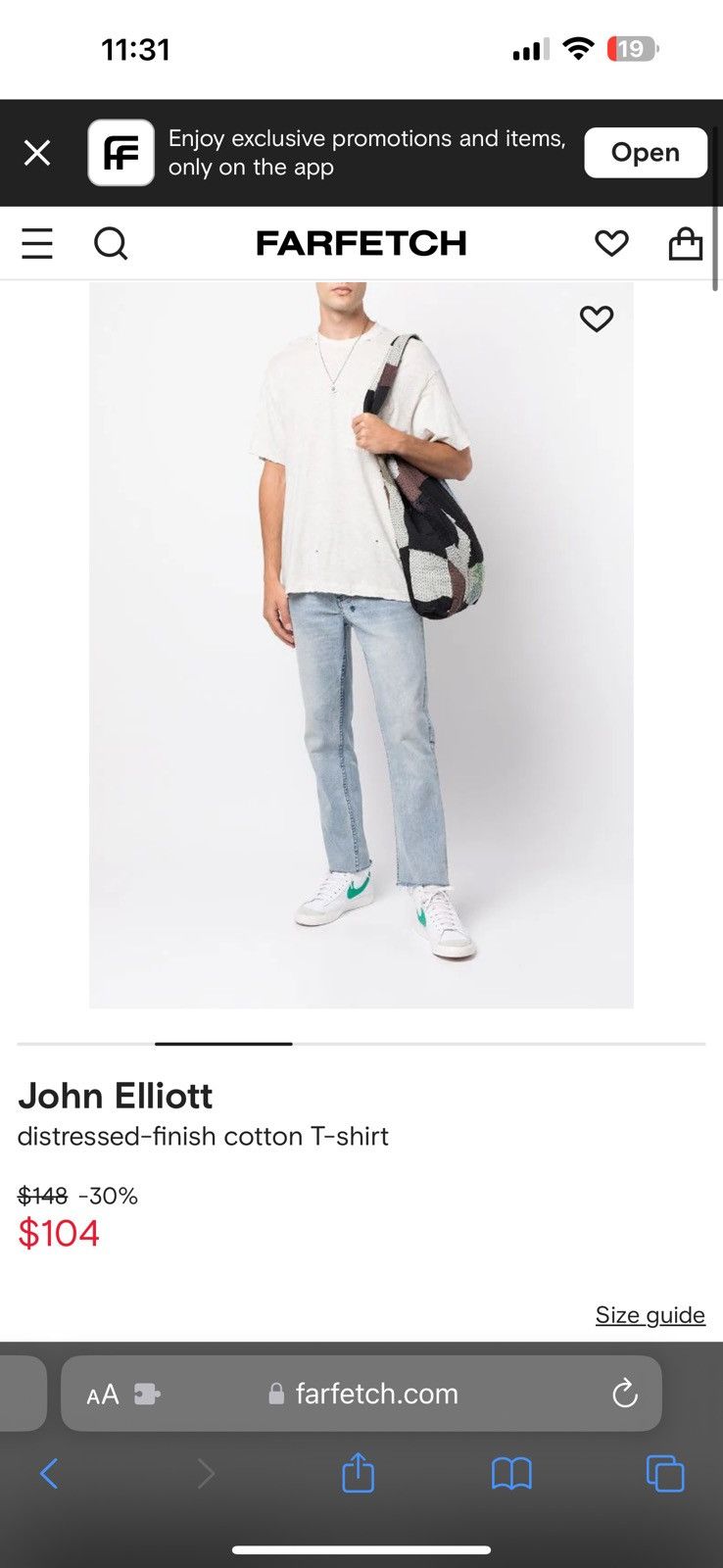 John Elliott Distressed vintage Folsom pocket tee Size US XS / EU 42 / 0 - 10 Thumbnail