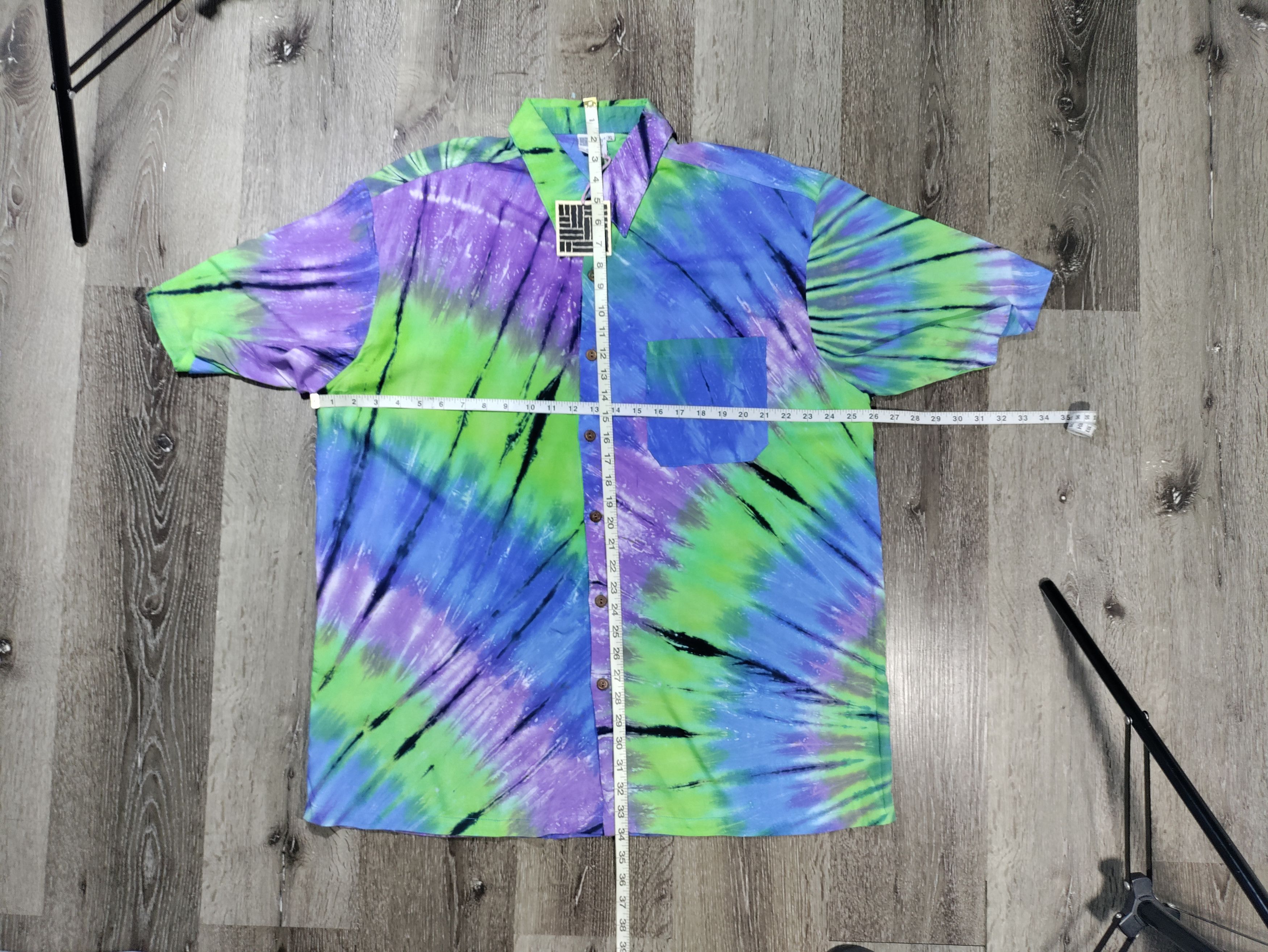 Vintage Hary Daryl Men's Shirt Tye Dye Size US XL / EU 56 / 4 - 3 Thumbnail