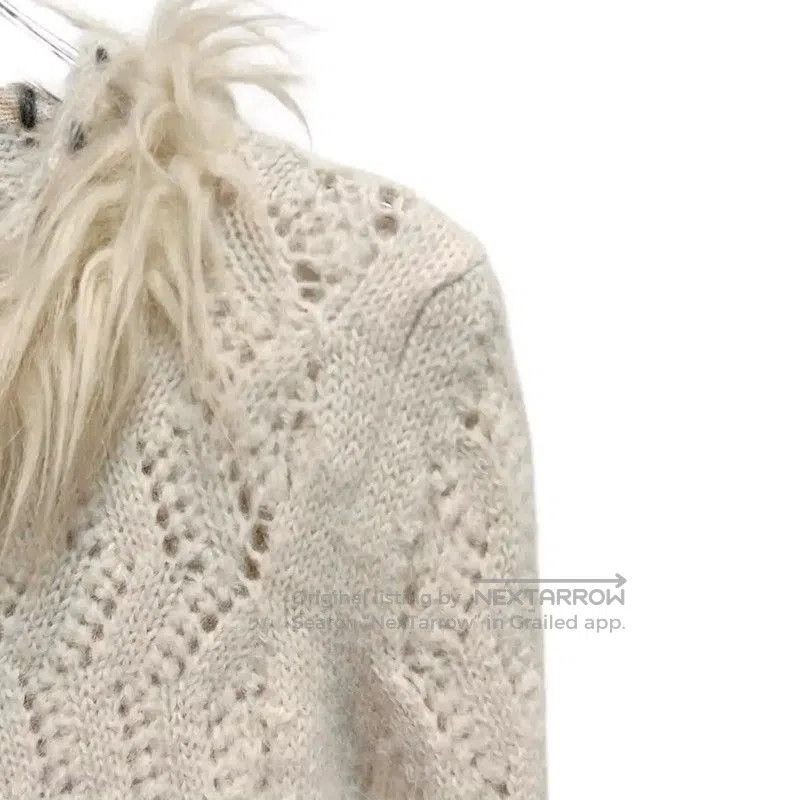 Chanel Chanel Off-White Cotton Blend Women's Jacket . Size S / US 4 / IT 40 - 3 Thumbnail