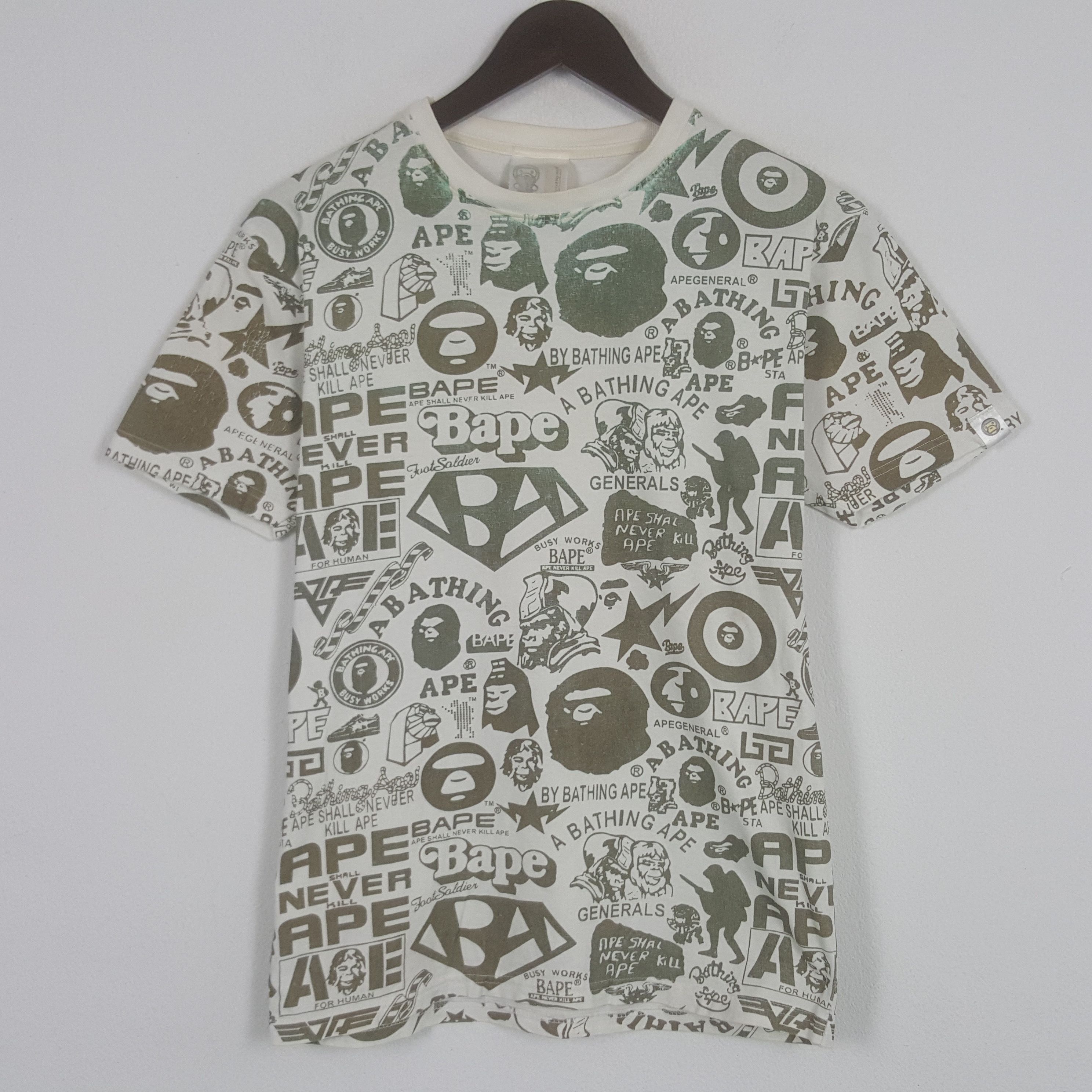 Japanese Brand × Vintage Vintage Bathing Ape Tshirt Size US M / EU 48-50 / 2 - 1 Thumbnail