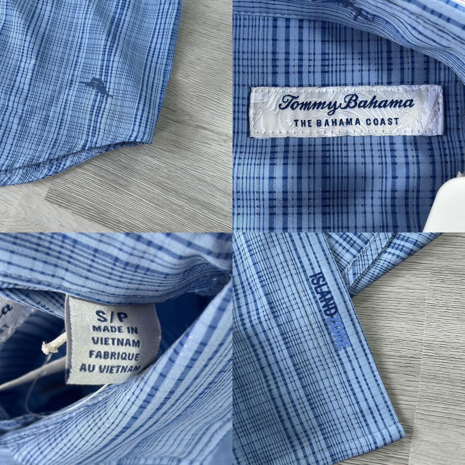 Tommy Bahama Tommy Bahama Shirt Mens Small Blue Bahama Coast Sandbar Stripe Button Up Long Sleeve Shirt Size US S / EU 44-46 / 1 - 8 Thumbnail