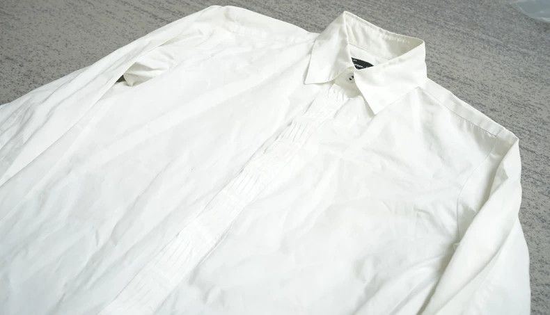 Number (N)ine Number (N)inePleated front-breasted shirt 2503-Nextarrow Size US M / EU 48-50 / 2 - 5 Thumbnail