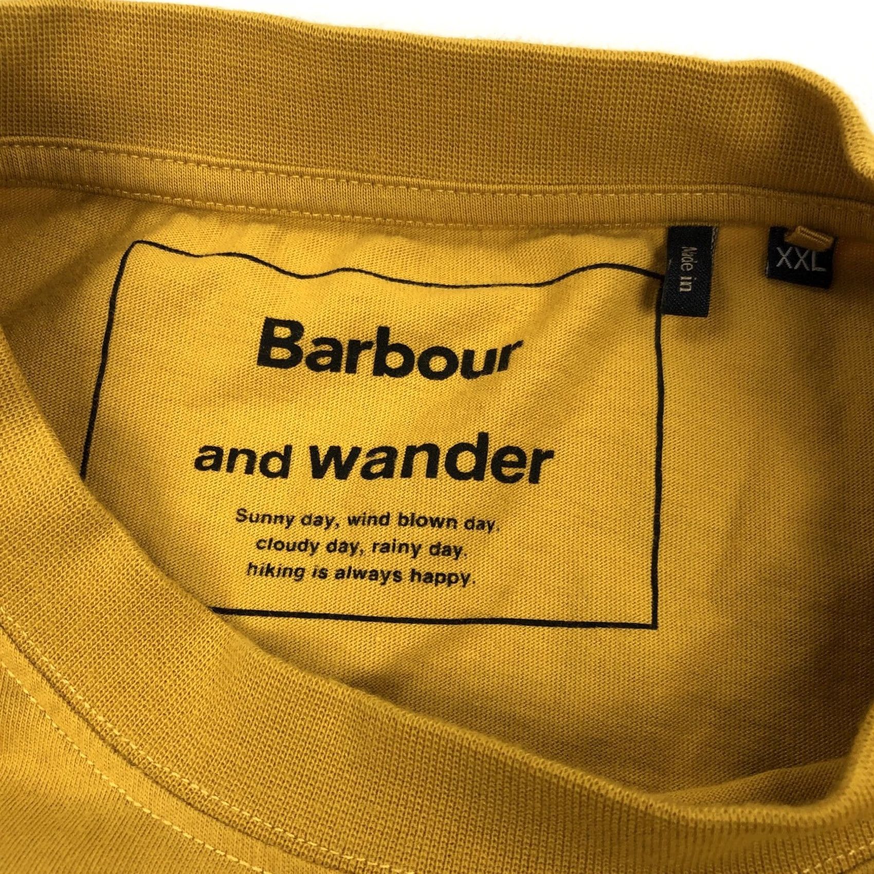 Barbour Barbour and Wander T-Shirt Mens XXL Yellow Lighthouse Graphic Print Crew Neck Long Sleeve Pocket Graphic Tee Size US XXL / EU 58 / 5 - 5 Thumbnail