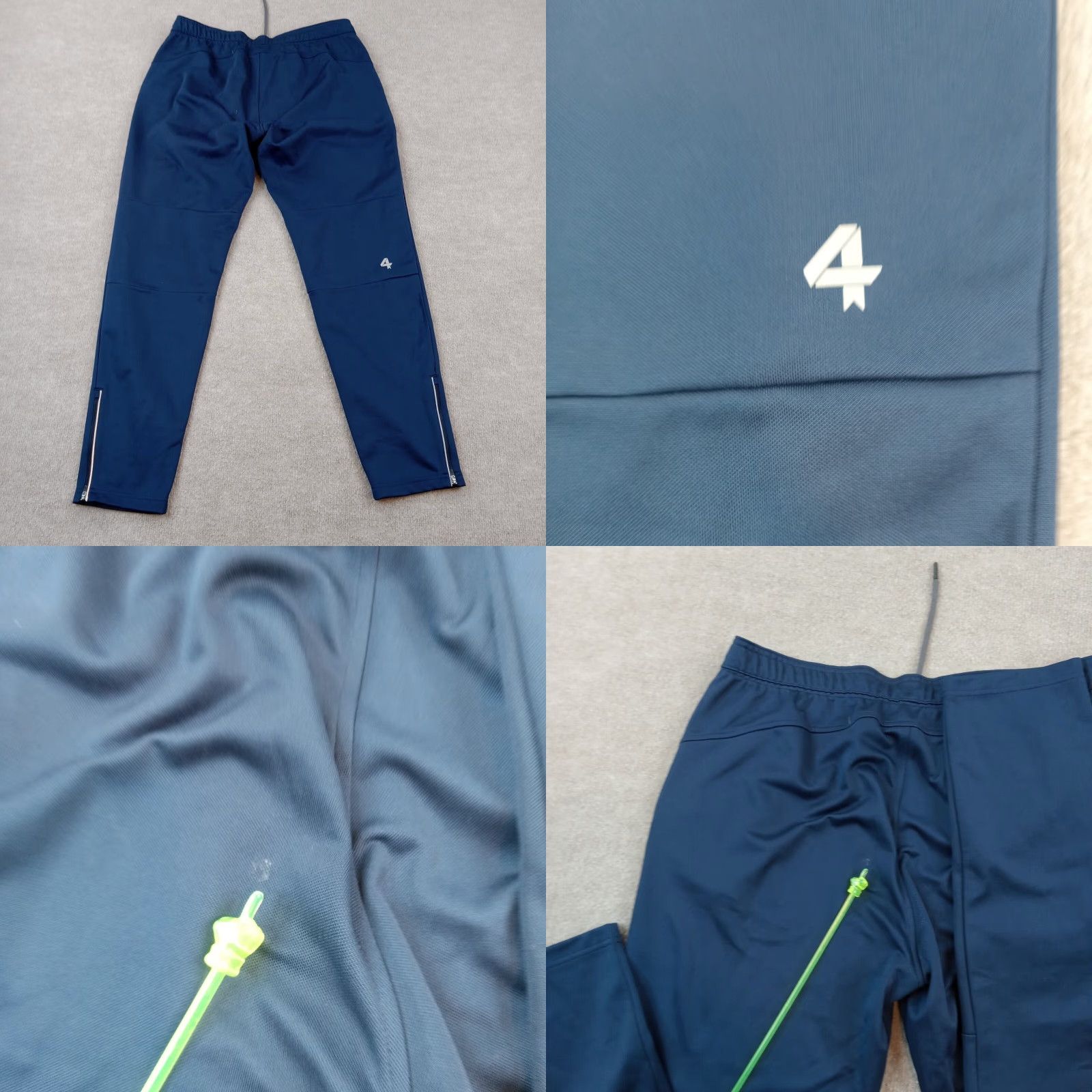 New Balance Fourlaps Pants Mens Large Blue Tapered Elastic Waist Stretch Track Pants Size US 34 / EU 50 - 8 Thumbnail