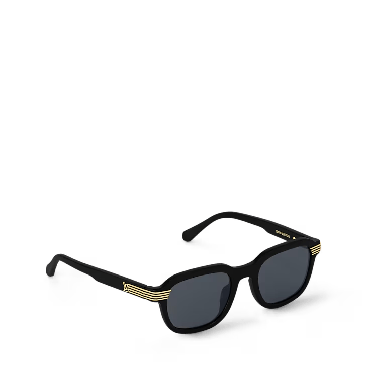 Louis Vuitton LV Slide Square Round Sunglasses Size ONE SIZE - 3 Thumbnail
