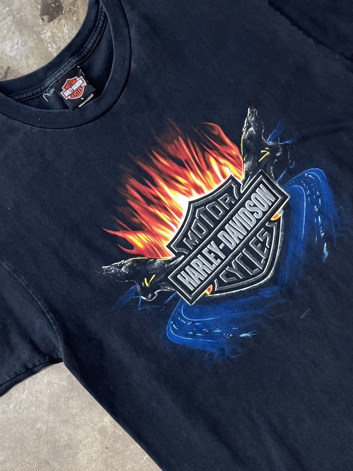 Harley Davidson Vintage 2002 Harley Davidson North Carolina Cape Fear Large Size US L / EU 52-54 / 3 - 1 Thumbnail