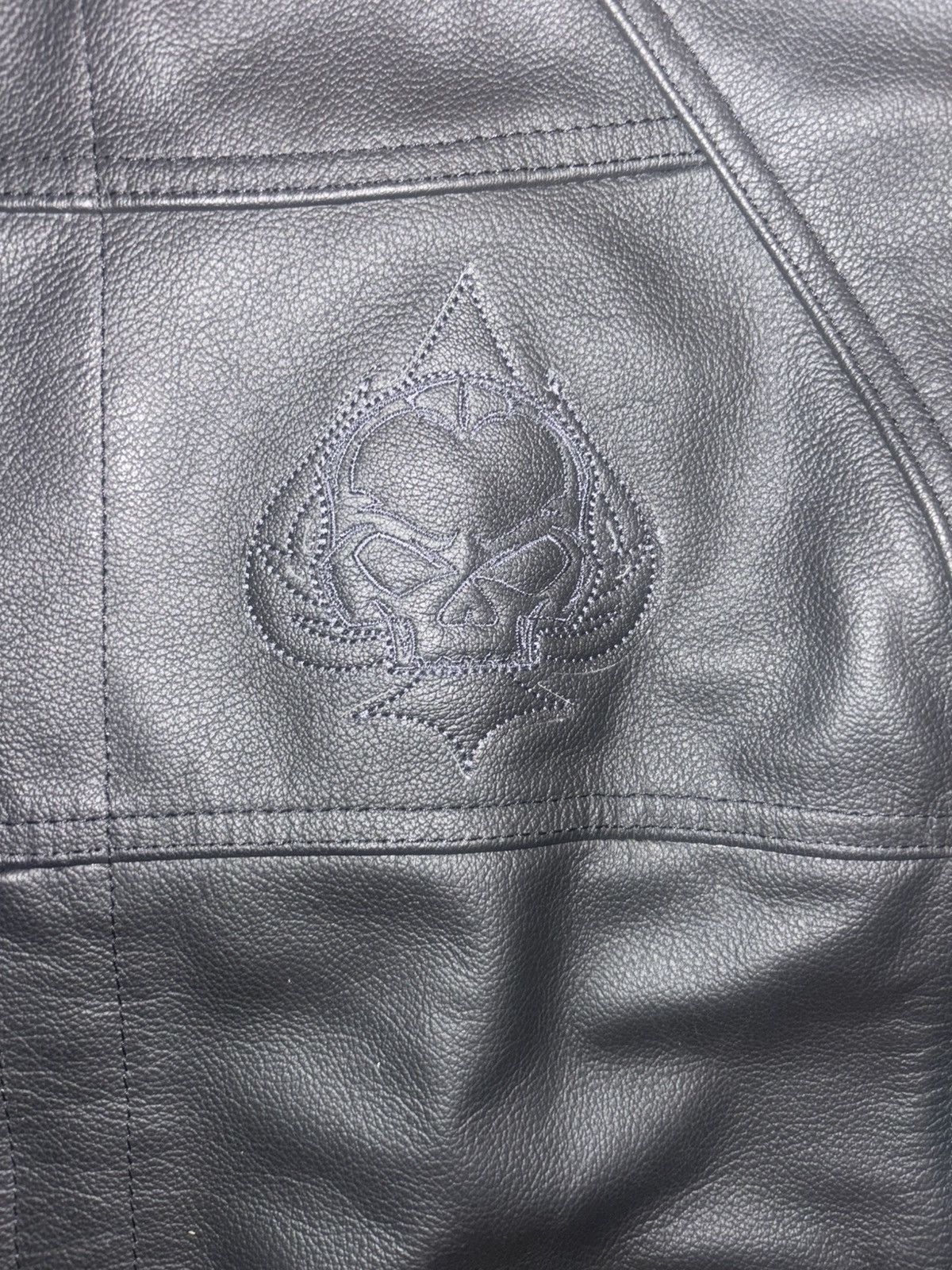 Harley Davidson Harley Davidson Leather Darkness Ace of Spade Jacket Size US XL / EU 56 / 4 - 3 Thumbnail