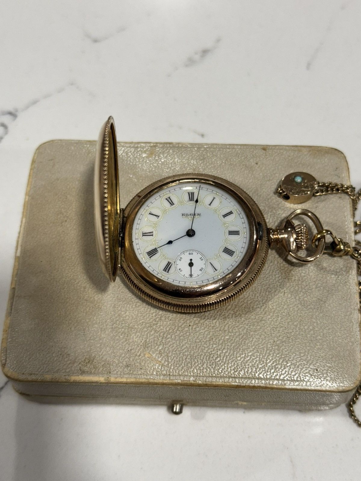 Elgin National Watch Company Vintage 1890s Elgin Gold Filled Pocket Watch Size ONE SIZE - 8 Thumbnail