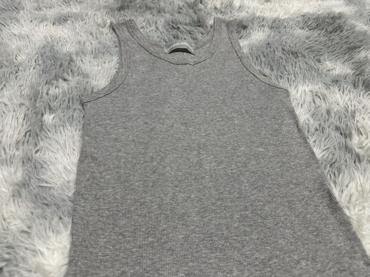 Chrome Hearts 🔥Chrome Heart Ribbed Tank Top Grey Gunze Japan Size US M / EU 48-50 / 2 - 2 Thumbnail