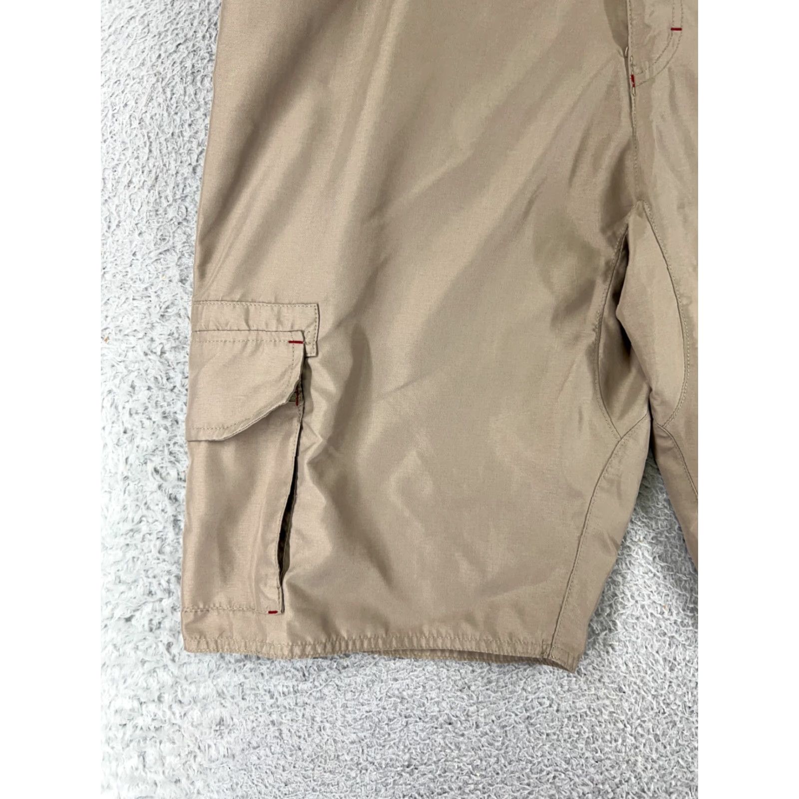 Vintage ZOIC Mens Cargo Shorts Beige XL Canvas Belted Cargo Pocket Casual Outdoors Hiking Camping Fishing Shirt? Size US 36 / EU 52 - 5 Thumbnail