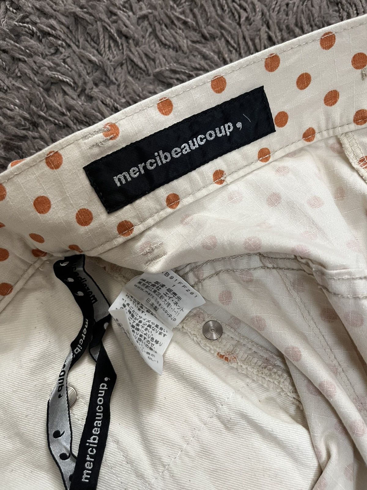 mercibeaucoup 2000s Mercibeaucoup polka dot reverse pants #A5 Size US 29 - 7 Thumbnail