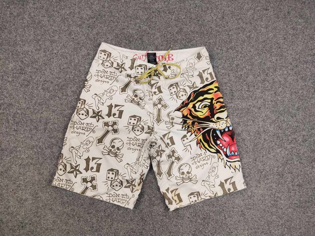 Ed Hardy Vintage Ed Hardy Los Angeles Tattoo Casual Shorts Y2K Style Size US 34 / EU 50 - 11 Thumbnail