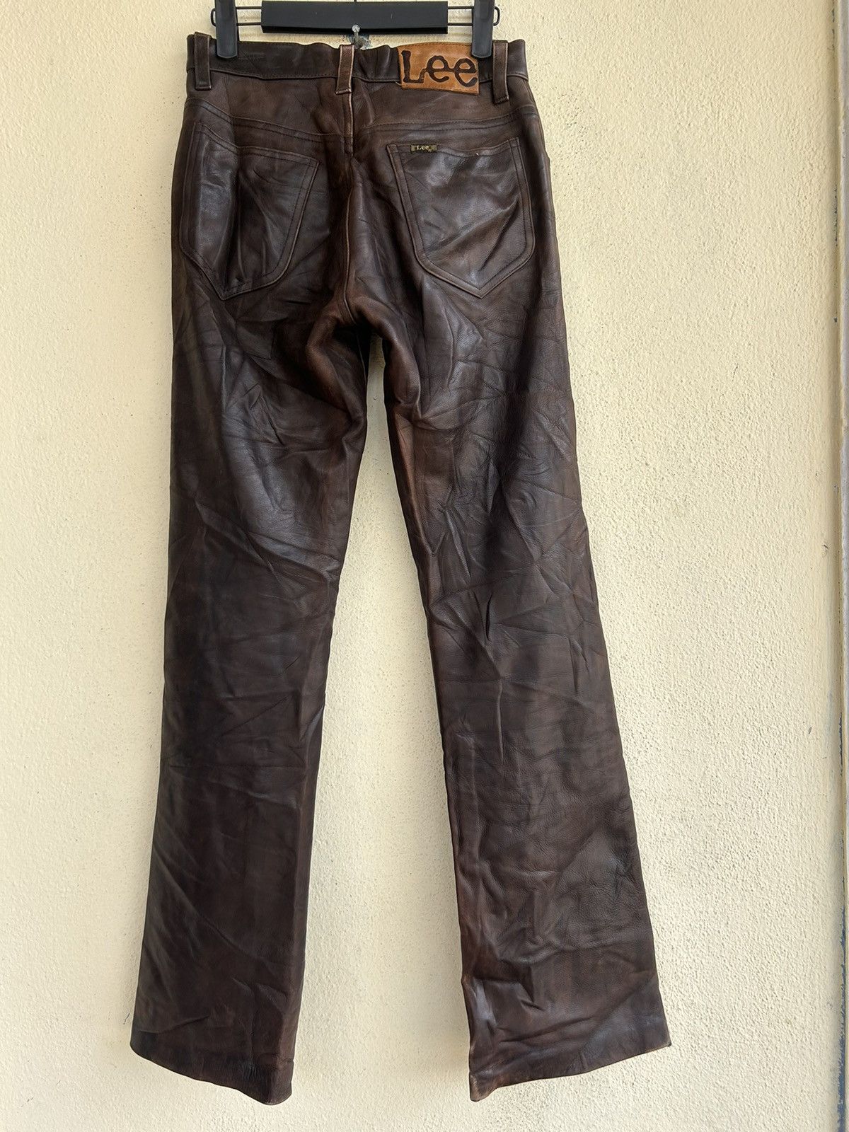 Genuine Leather × Lee Lee Riders Sanforized Boot Cut Leather Pant Size US 28 / EU 44 - 4 Thumbnail