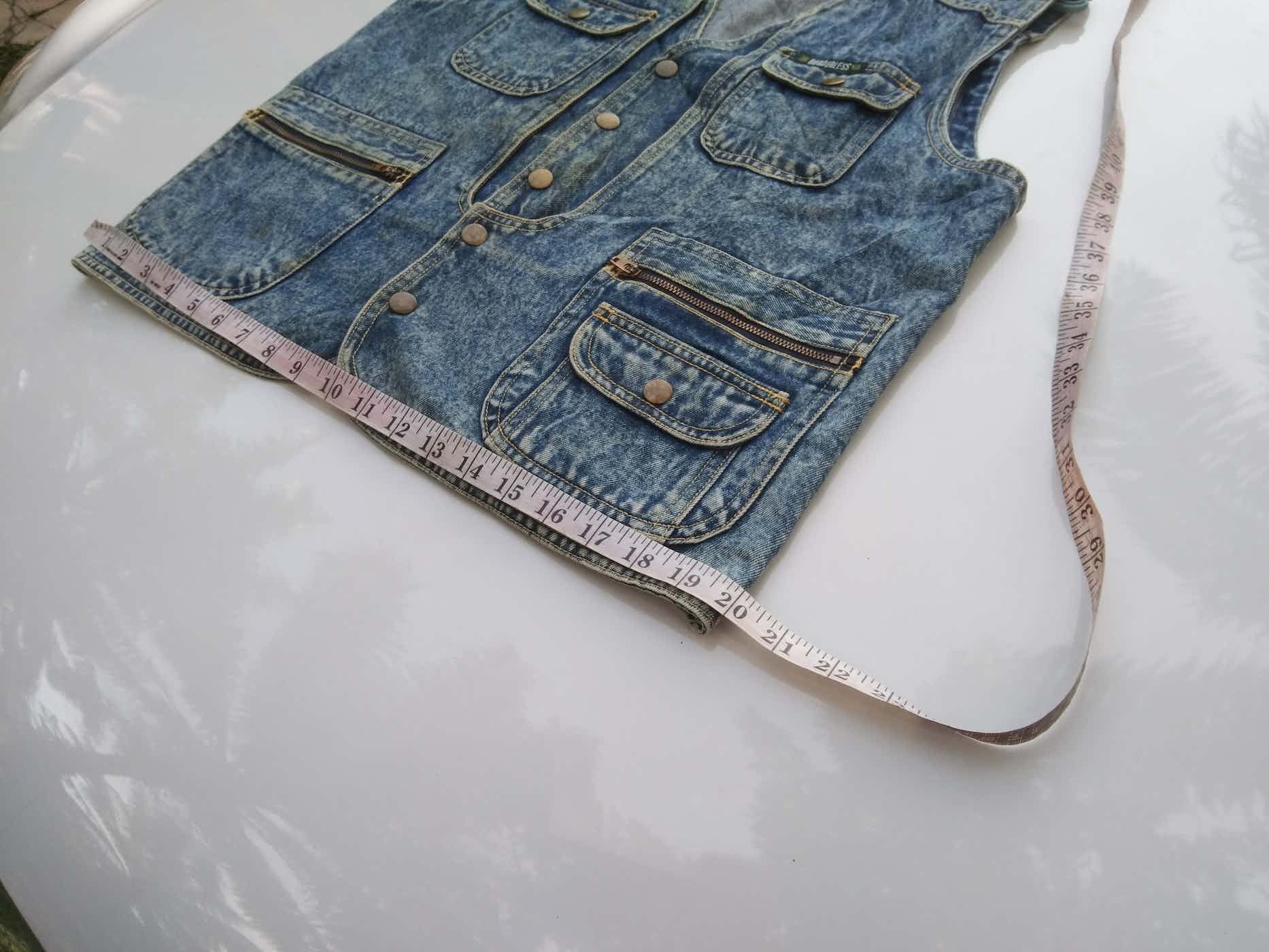 Japanese Brand BORDERLESS DENIM VEST JACKET Size US M / EU 48-50 / 2 - 12 Thumbnail