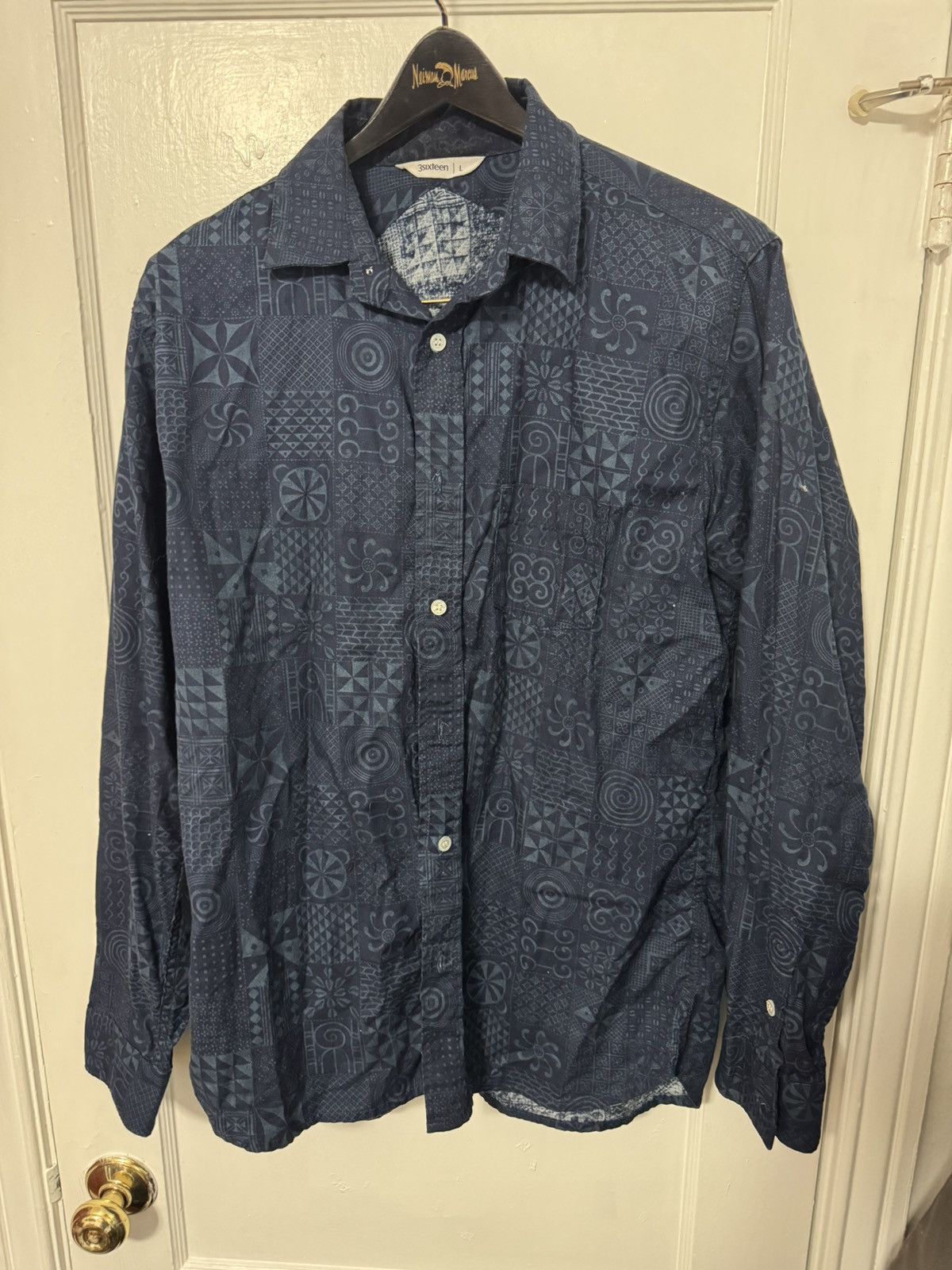 3sixteen geometric shirt